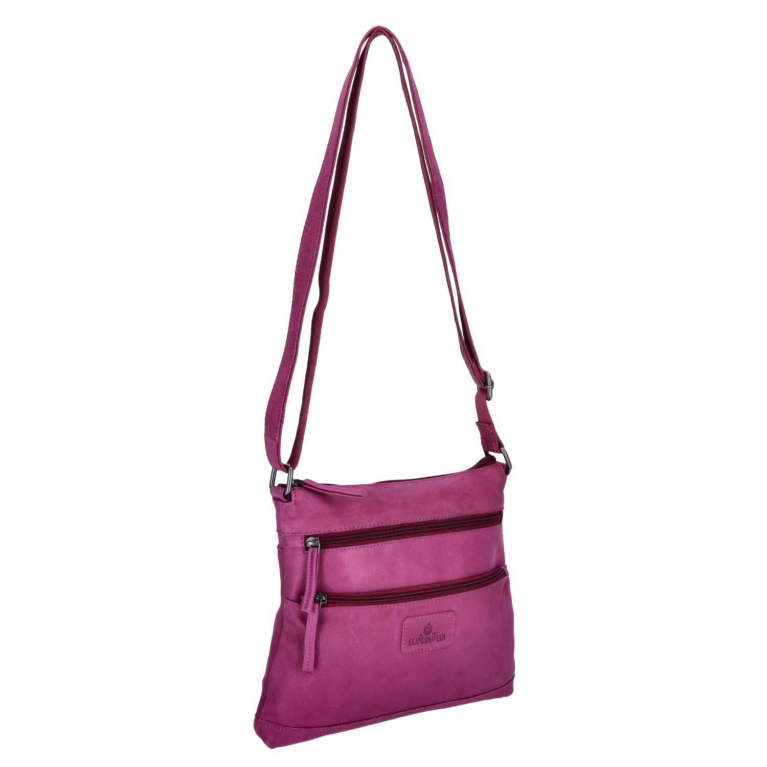The Skandinavian Brand Leder Umhängetasche  Purple Abbildung 5