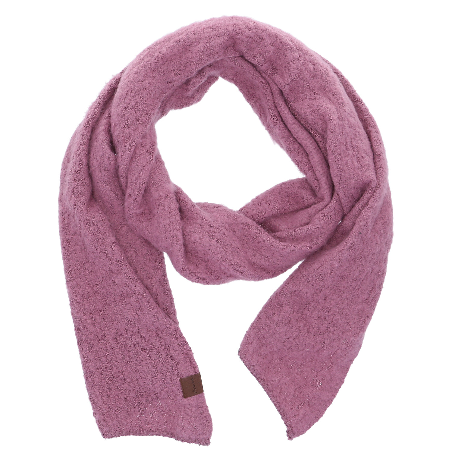 Antonio Damen Strick Schal Bouclé  berry