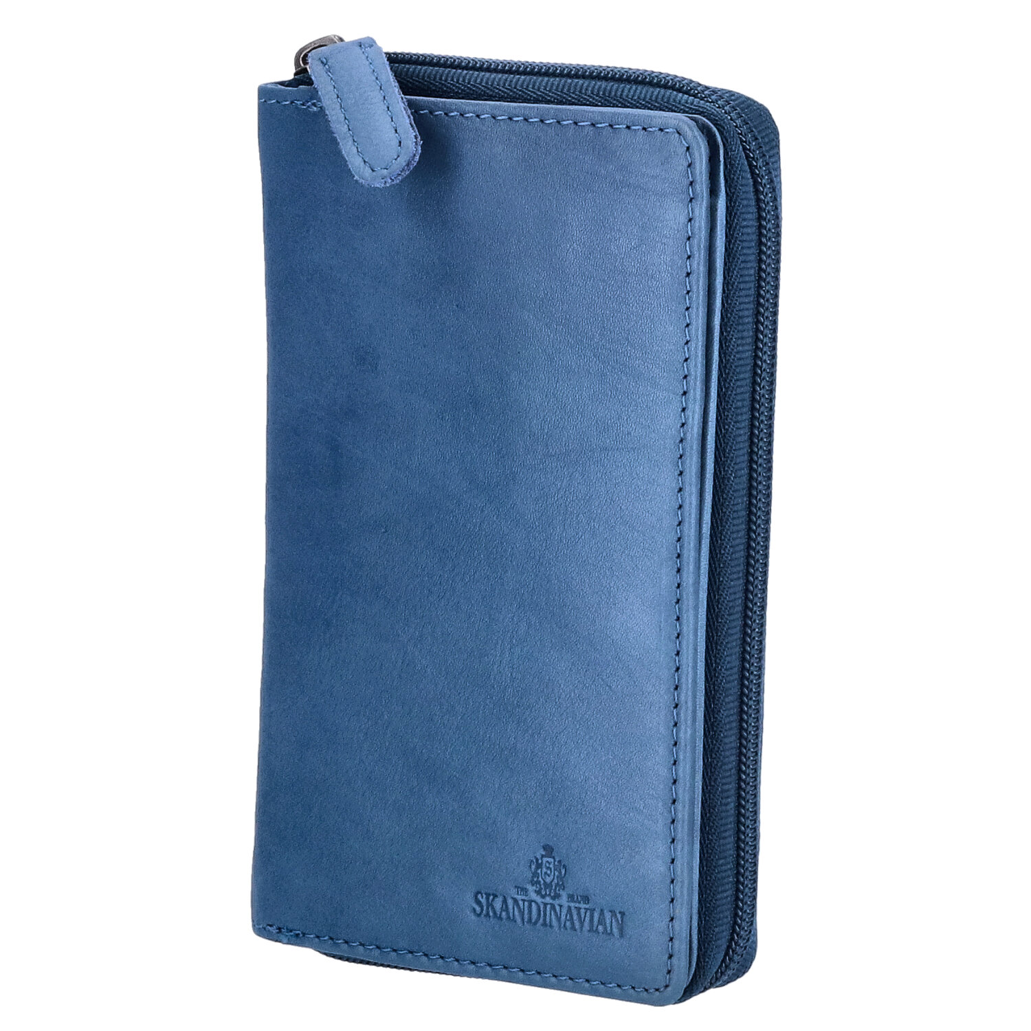 The Skandinavian Brand Damen Leder Geldbörse  blau
