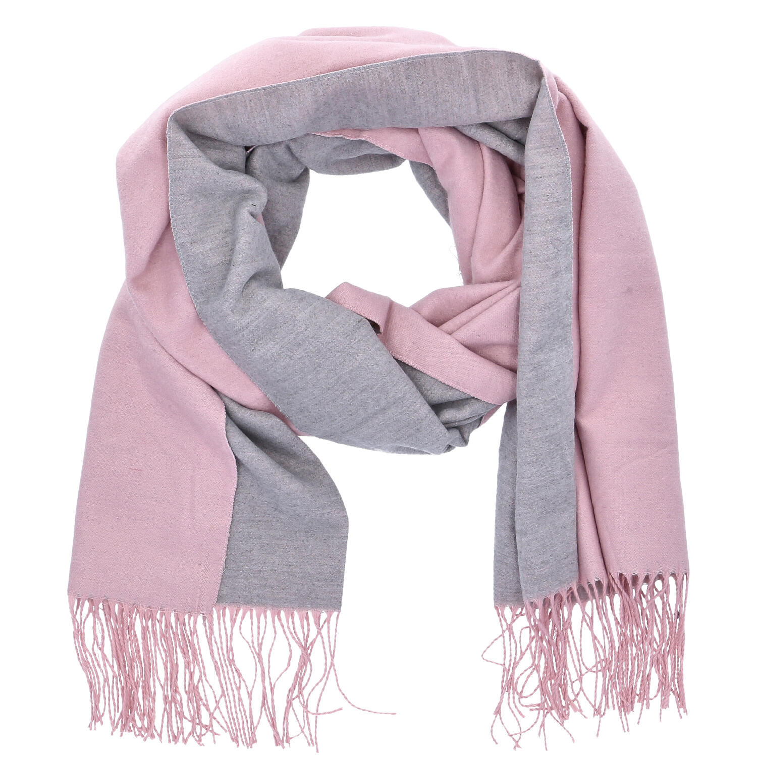 Antonio Damen Schal soft Cashmera - rosa/grau Abbildung 3