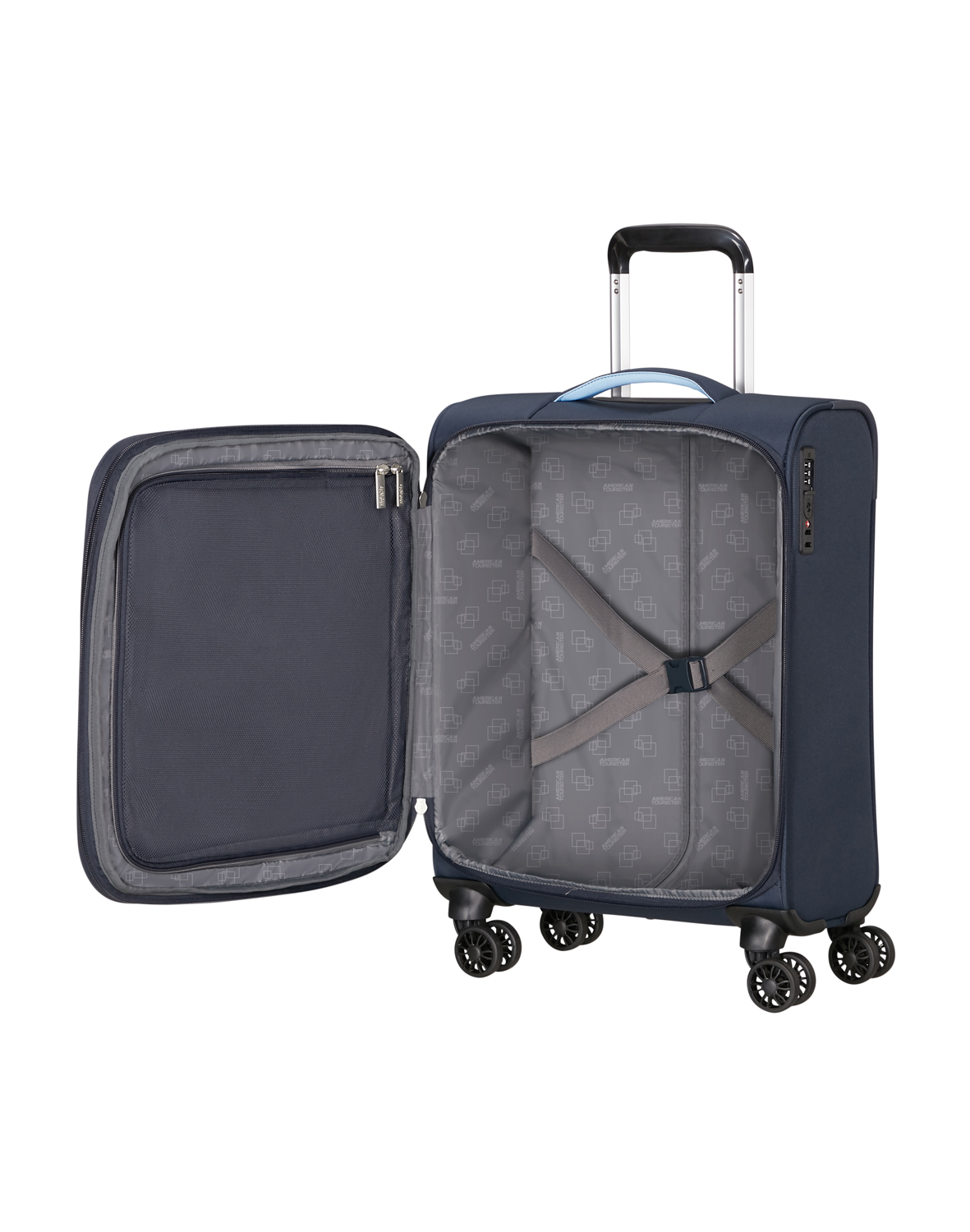 American Tourister Trolley mit 4 Rollen 55 cm Cloudrider sky Navy Abbildung 6