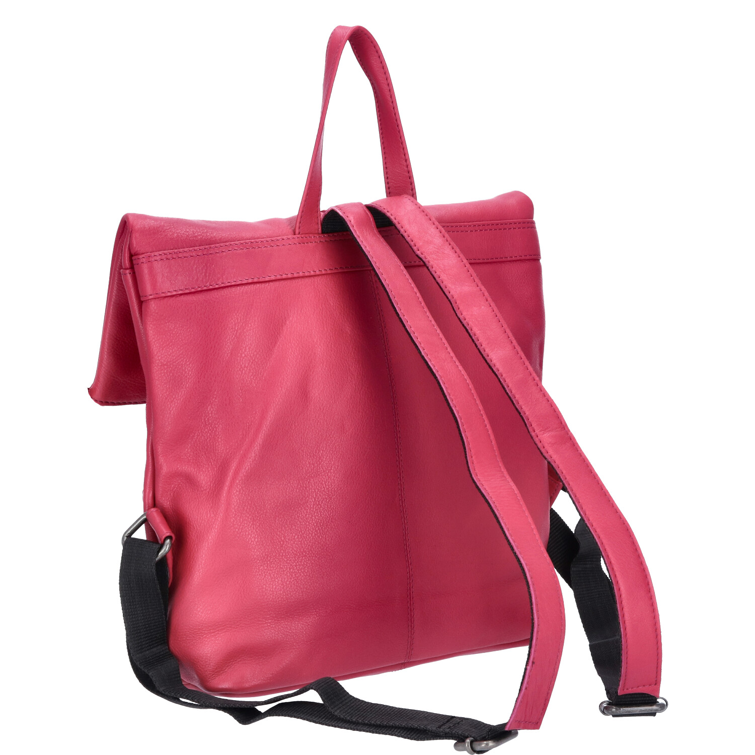 The Skandinavian Brand Damen Leder Rucksack  fuchsia Abbildung 2