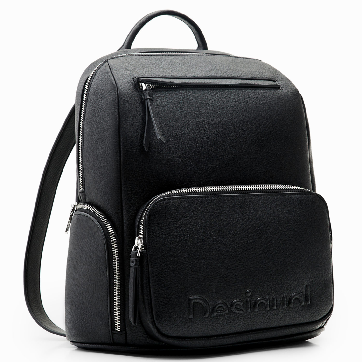 Desigual Damen Rucksack Half Logo Chester schwarz