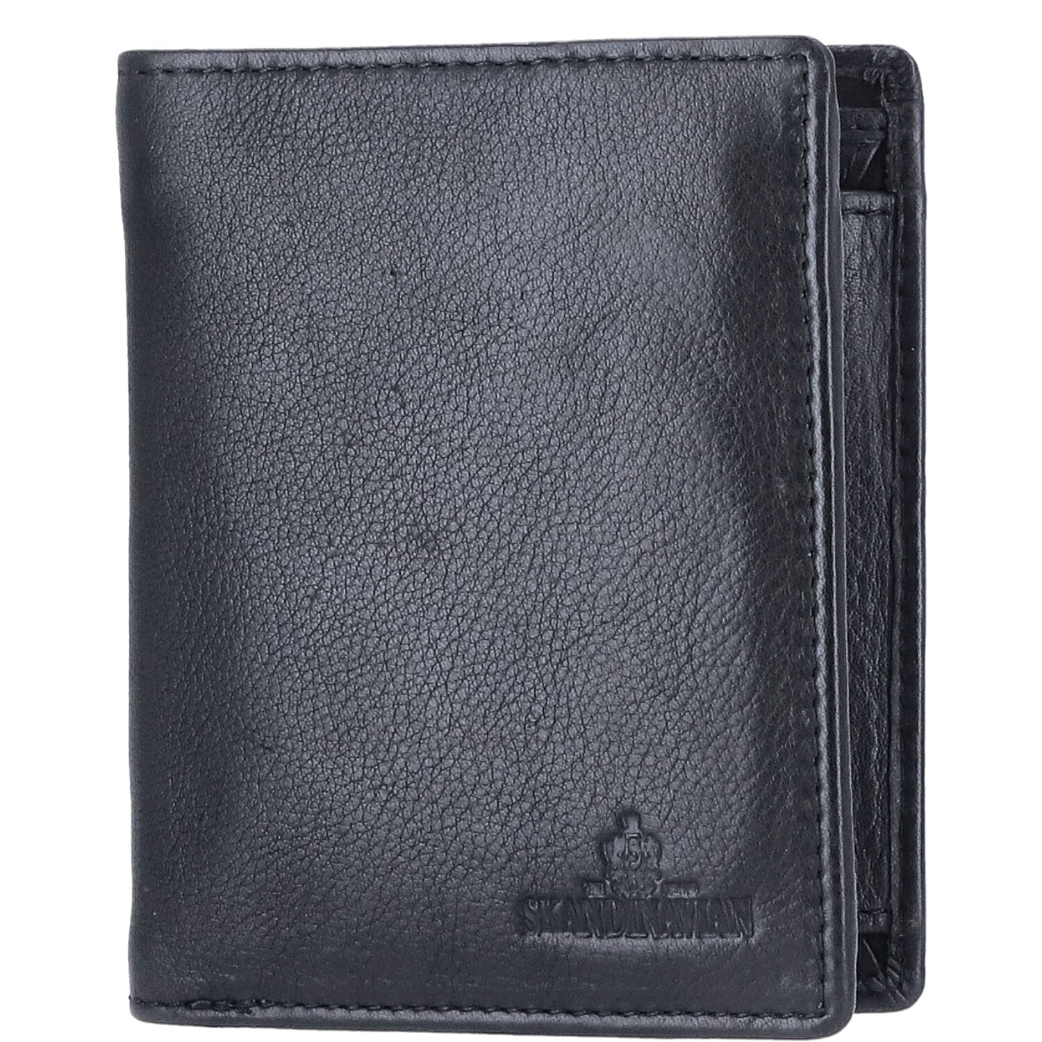 The Skandinavian Brand Leder Geldbörse Hochformat  schwarz