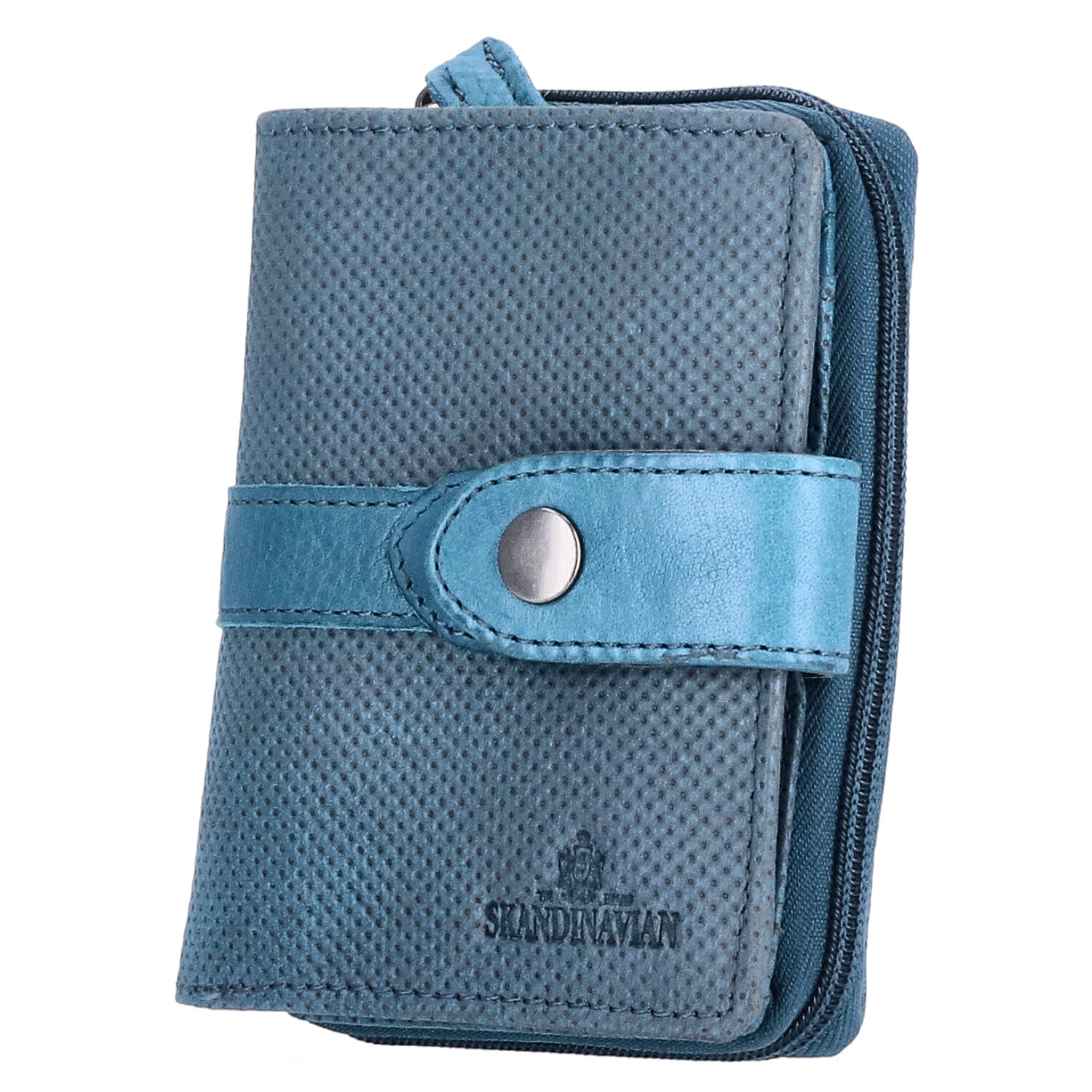 The Skandinavian Brand Damen Leder Geldbörse mittel  Blue