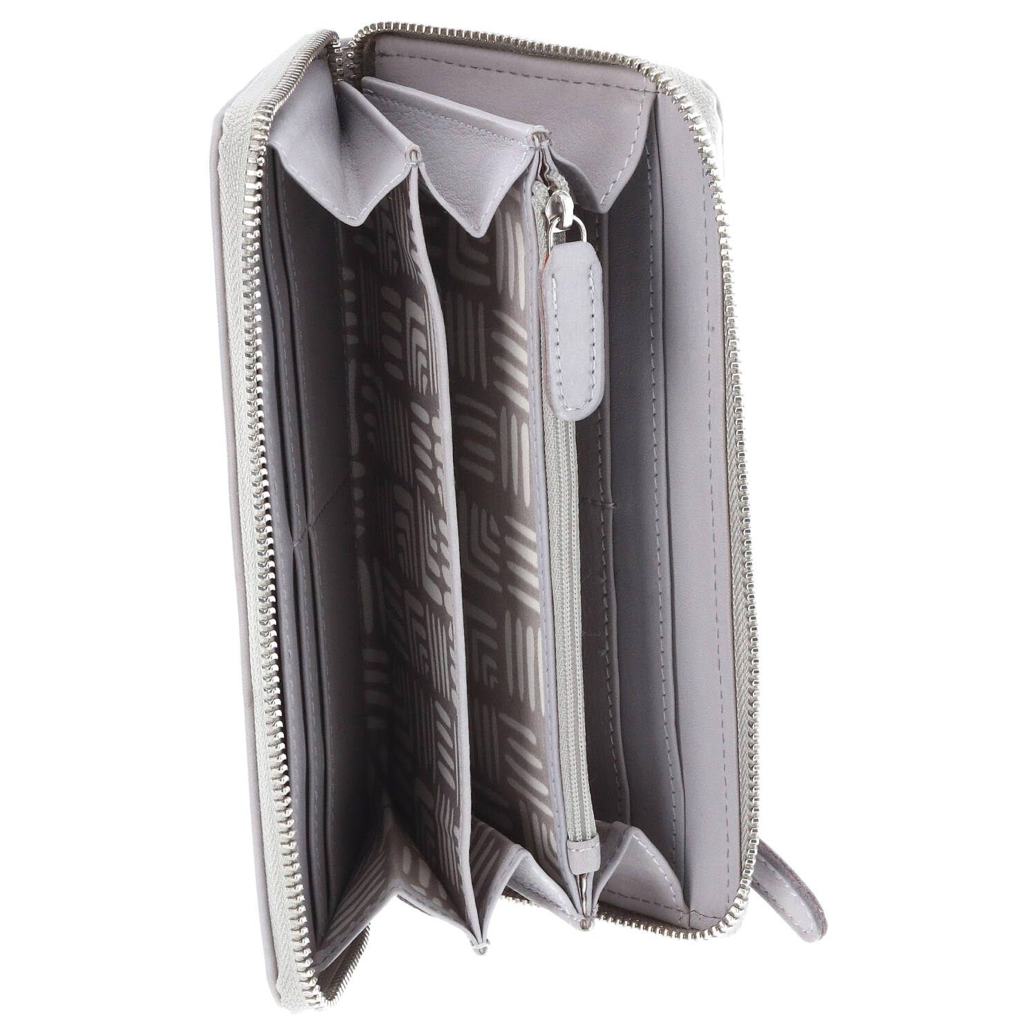 The Skandinavian Brand Damenbörse Leder - Light grey Abbildung 3