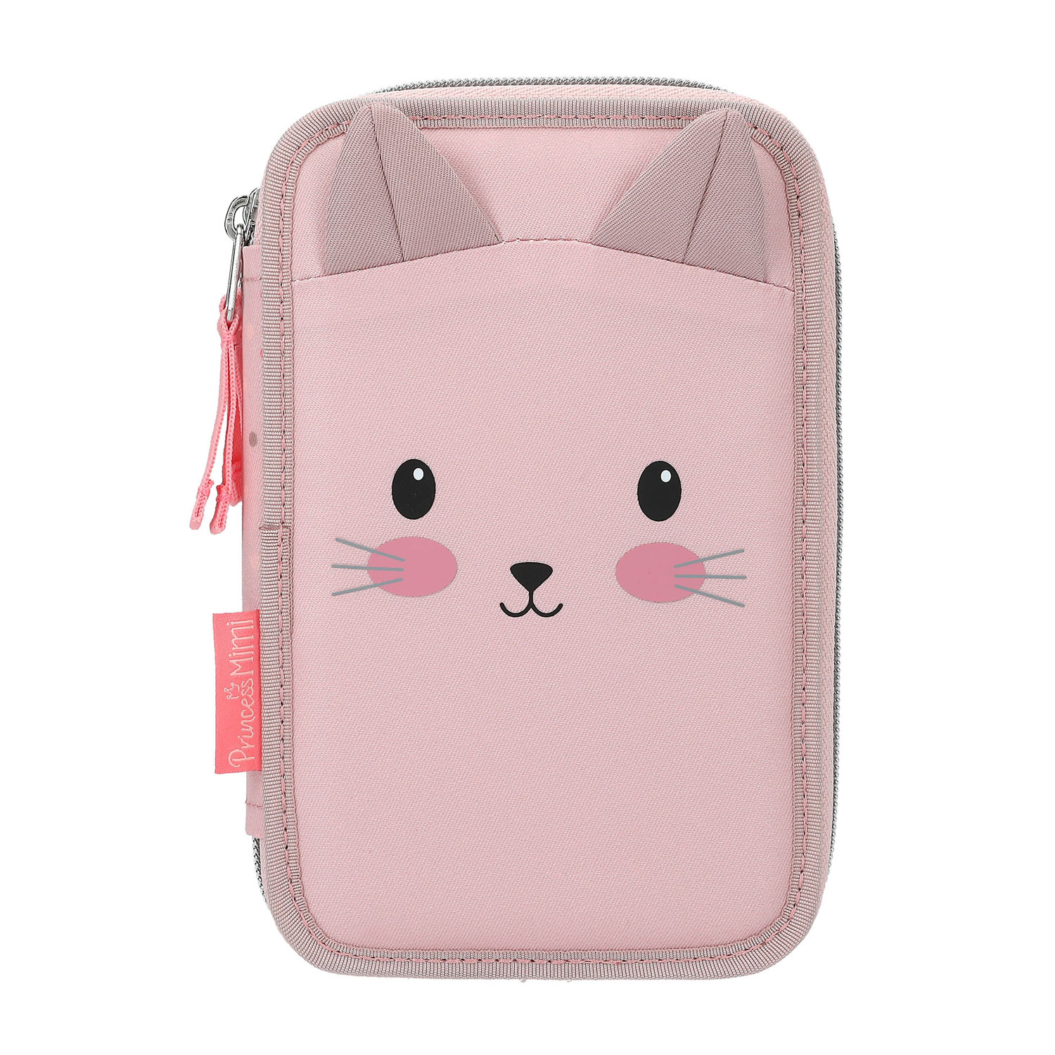 Depesche 2-Fach Federtasche Katze Princess Mimi Rosa Abbildung 1