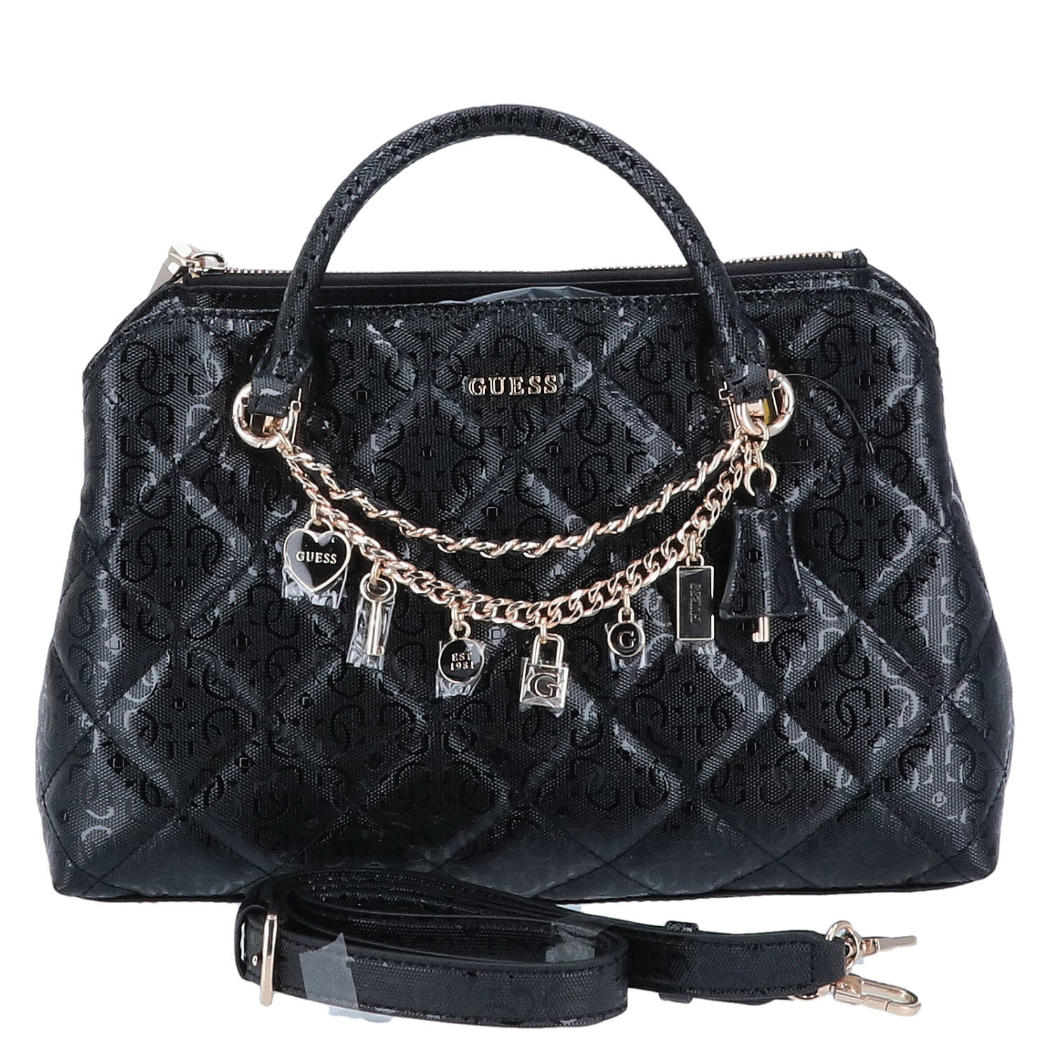 GUESS Handtasche Libby 2 comp Black Abbildung 5