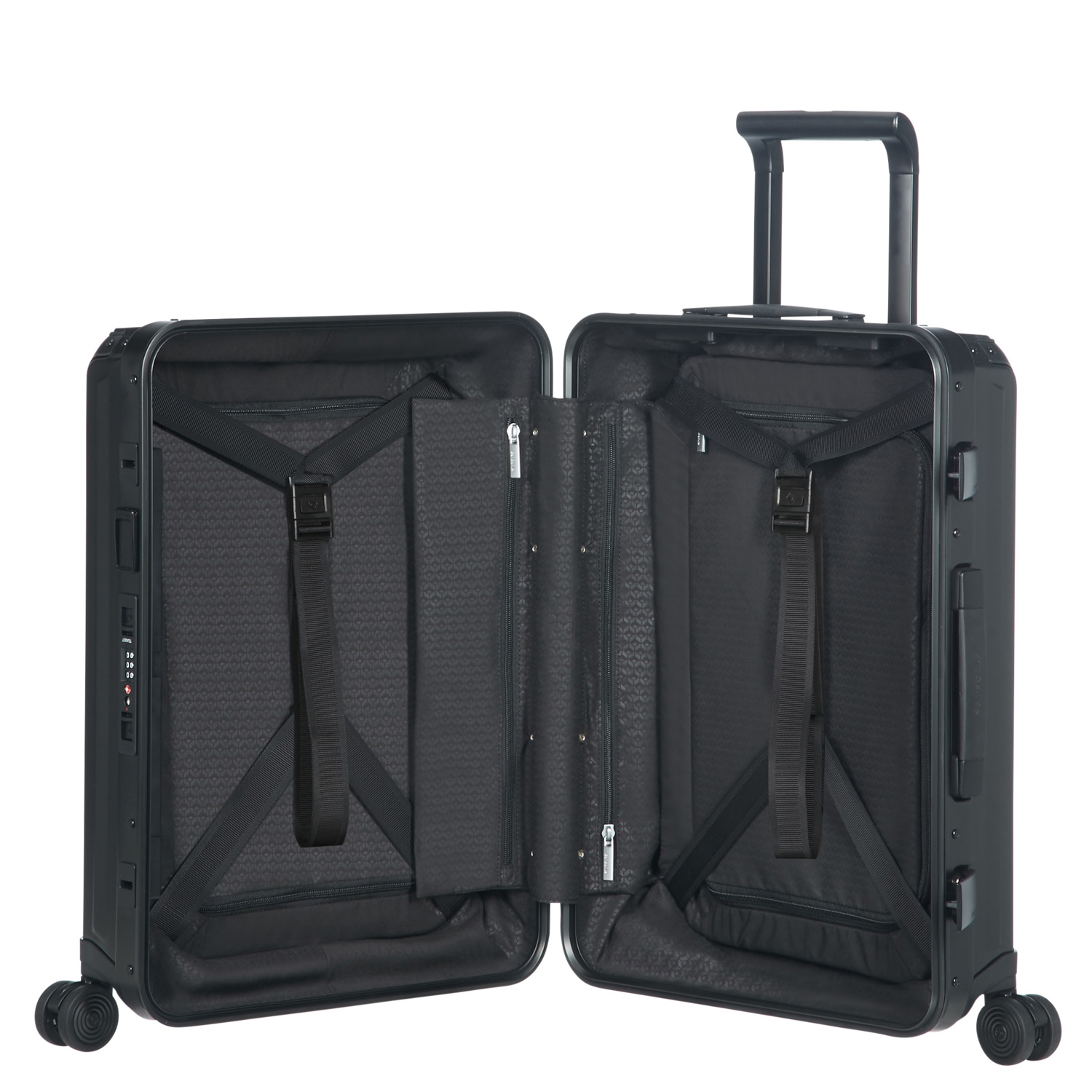 Samsonite Trolley mit 4 Rollen 55cm Lite-Box Aluminium Black Abbildung 5