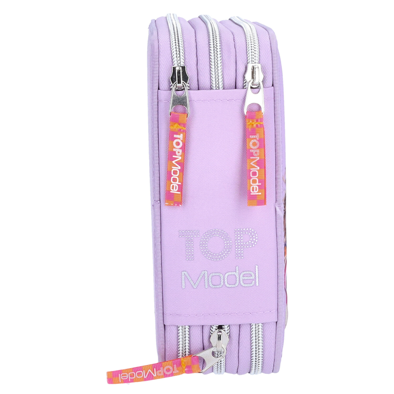 Depesche 3-Fach Federtasche mit appliziertem Smartphone TOPModel JOY lila Abbildung 3