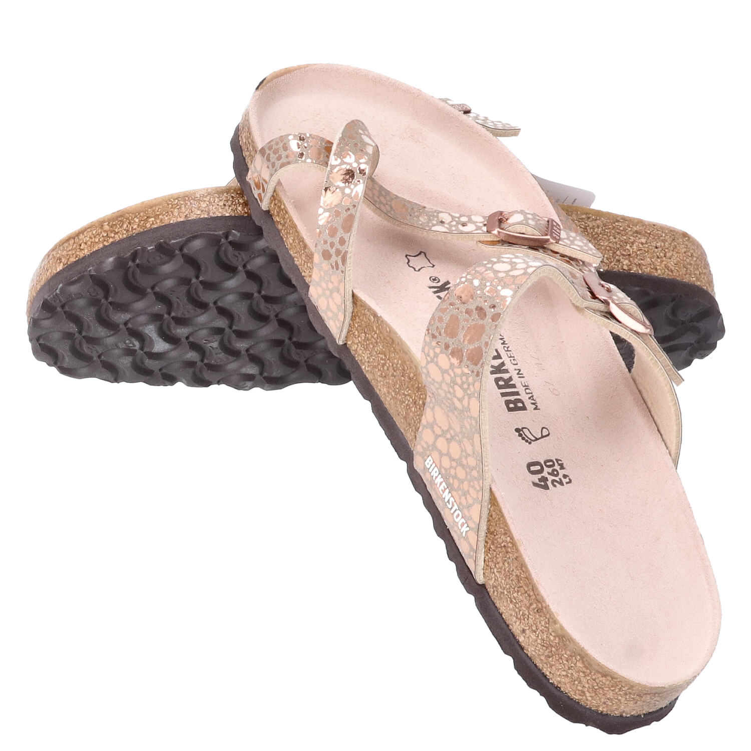 Birkenstock Sandalen Größe 40 Mayari Metallic Stones copper   Abbildung 1