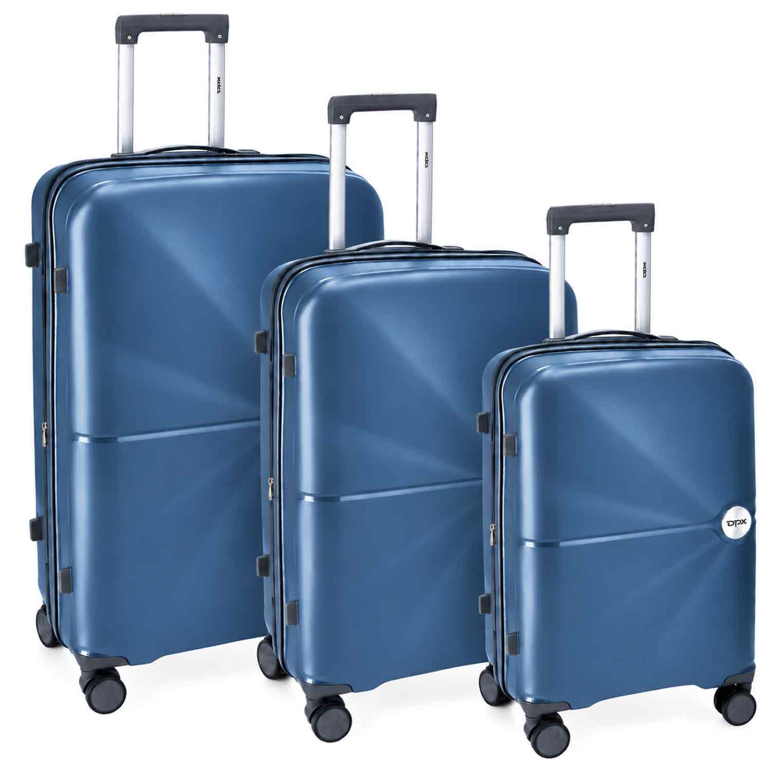 DYX 4 Rollen Koffer 3er Set S/M/L Los Angeles navy Abbildung 1