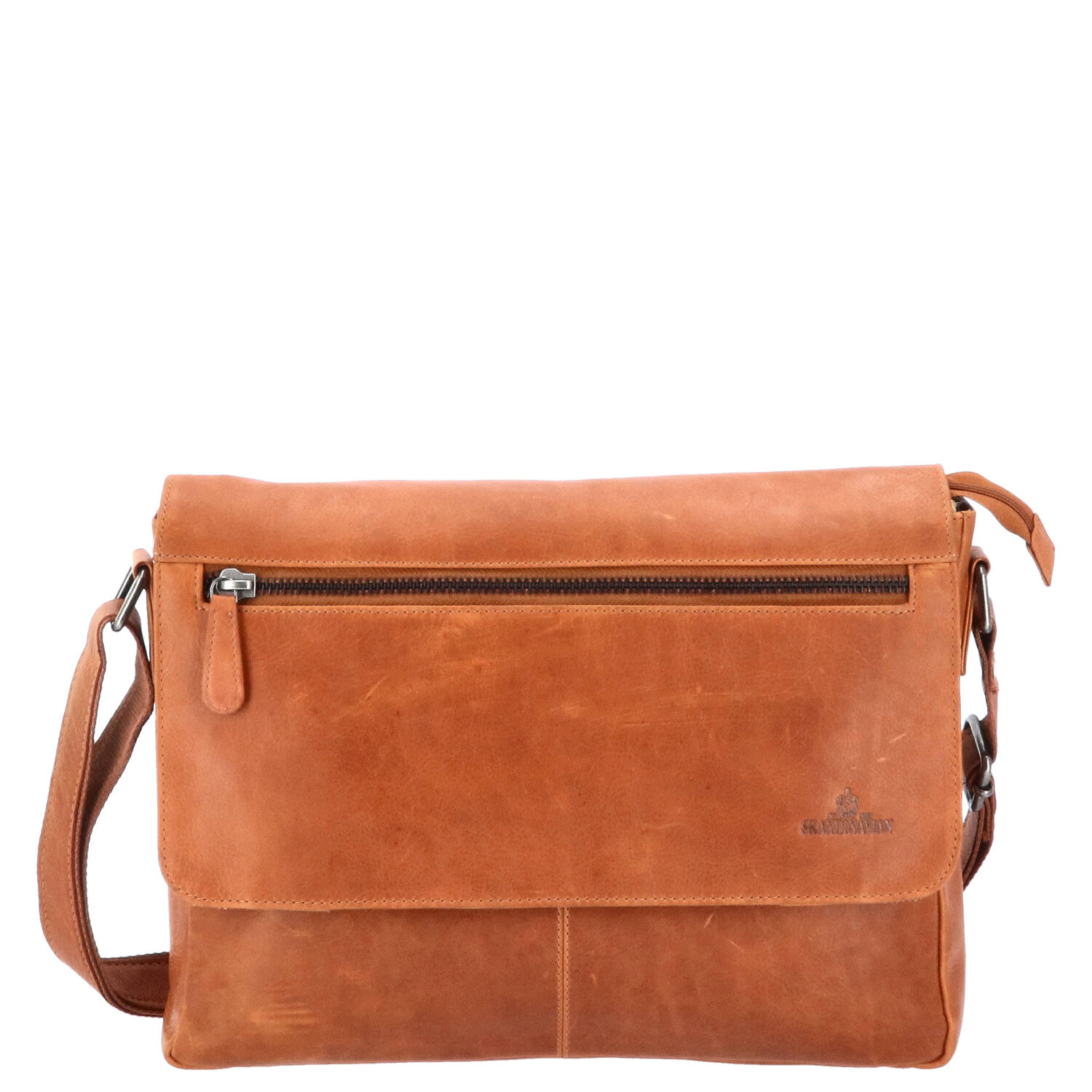The Skandinavian Brand Leder Umhängetasche - Cognac Abbildung 9