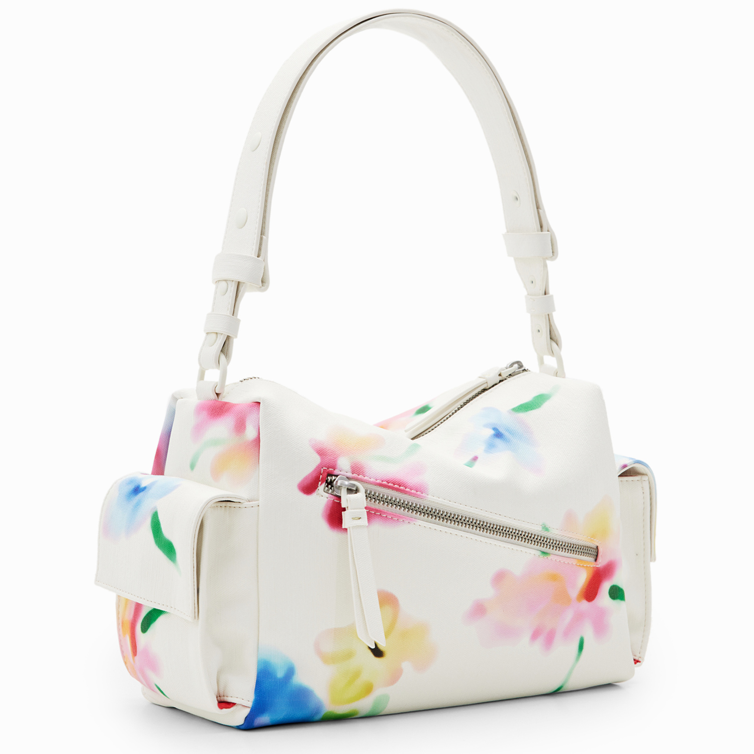 Desigual Damen Schultertasche Liquidflower Habana blanco roto Abbildung 2