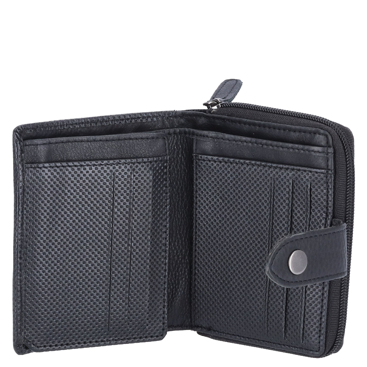 The Skandinavian Brand Damen Leder Geldbörse mittel - Black Abbildung 4
