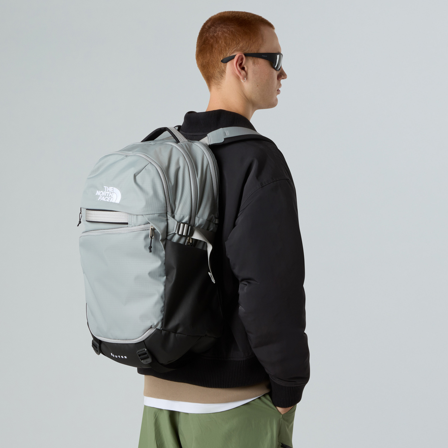The North Face Tagesrucksack Router Meld Grey-TNF Black-NPF Abbildung 7