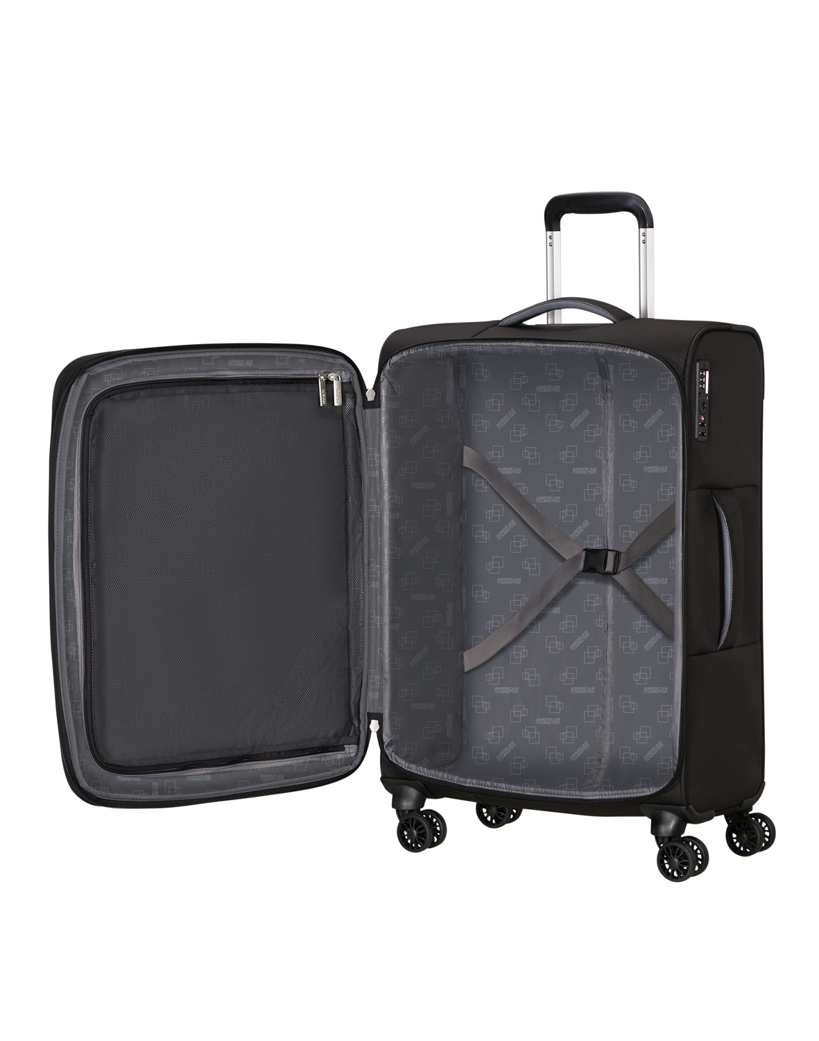 American Tourister Trolley mit 4 Rollen 67 cm Cloudrider Jet Black Abbildung 6