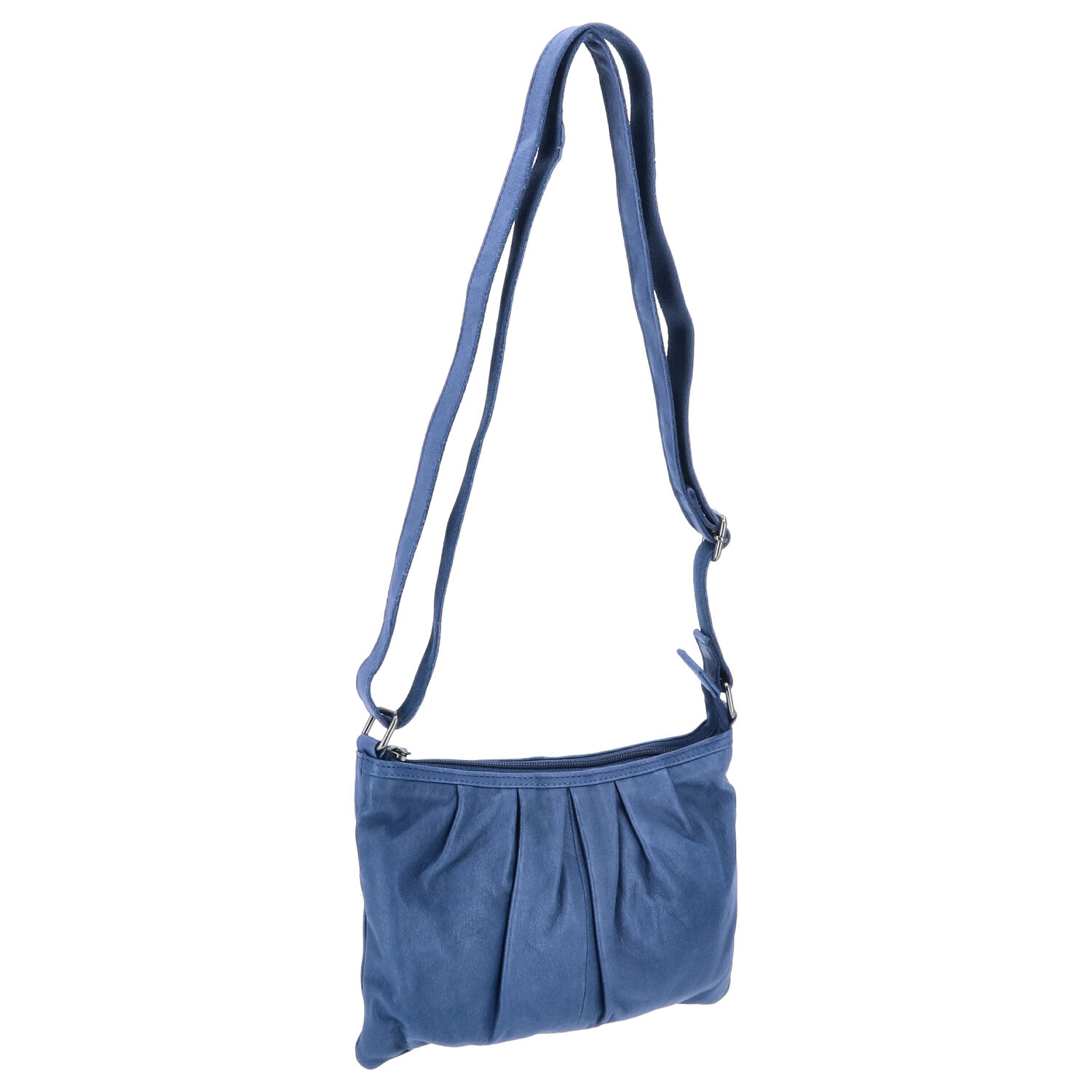 The Skandinavian Brand Damen Ledertasche, Umhängetasche  blau Abbildung 7