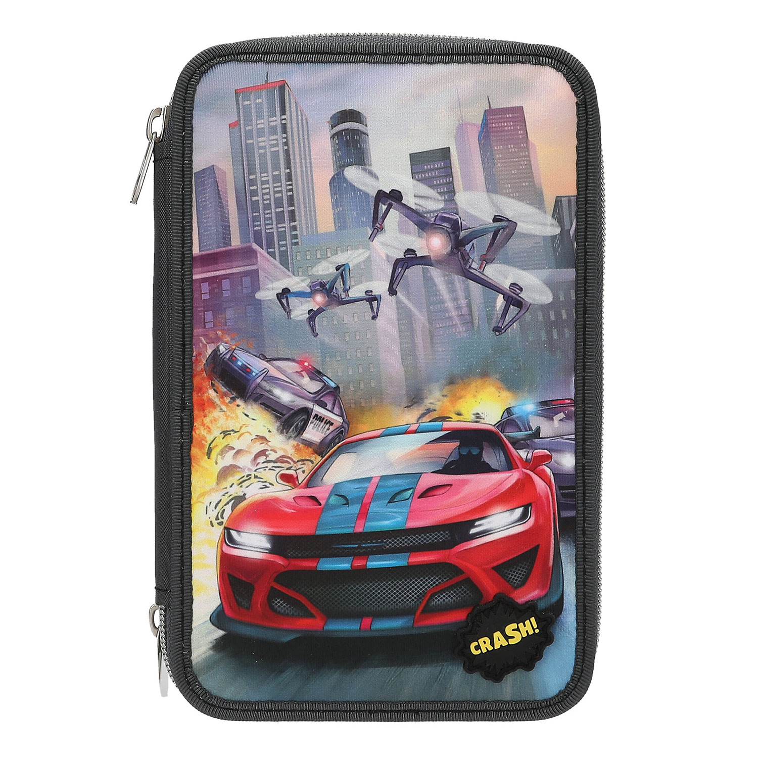 Depesche 3-Fach Federtasche Action World Drohne Abbildung 1