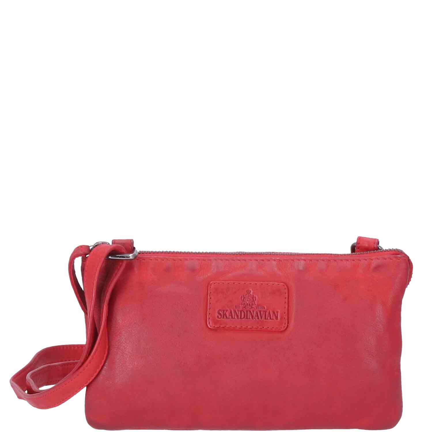 The Skandinavian Brand Lady Leather Shoulder Bag  rot