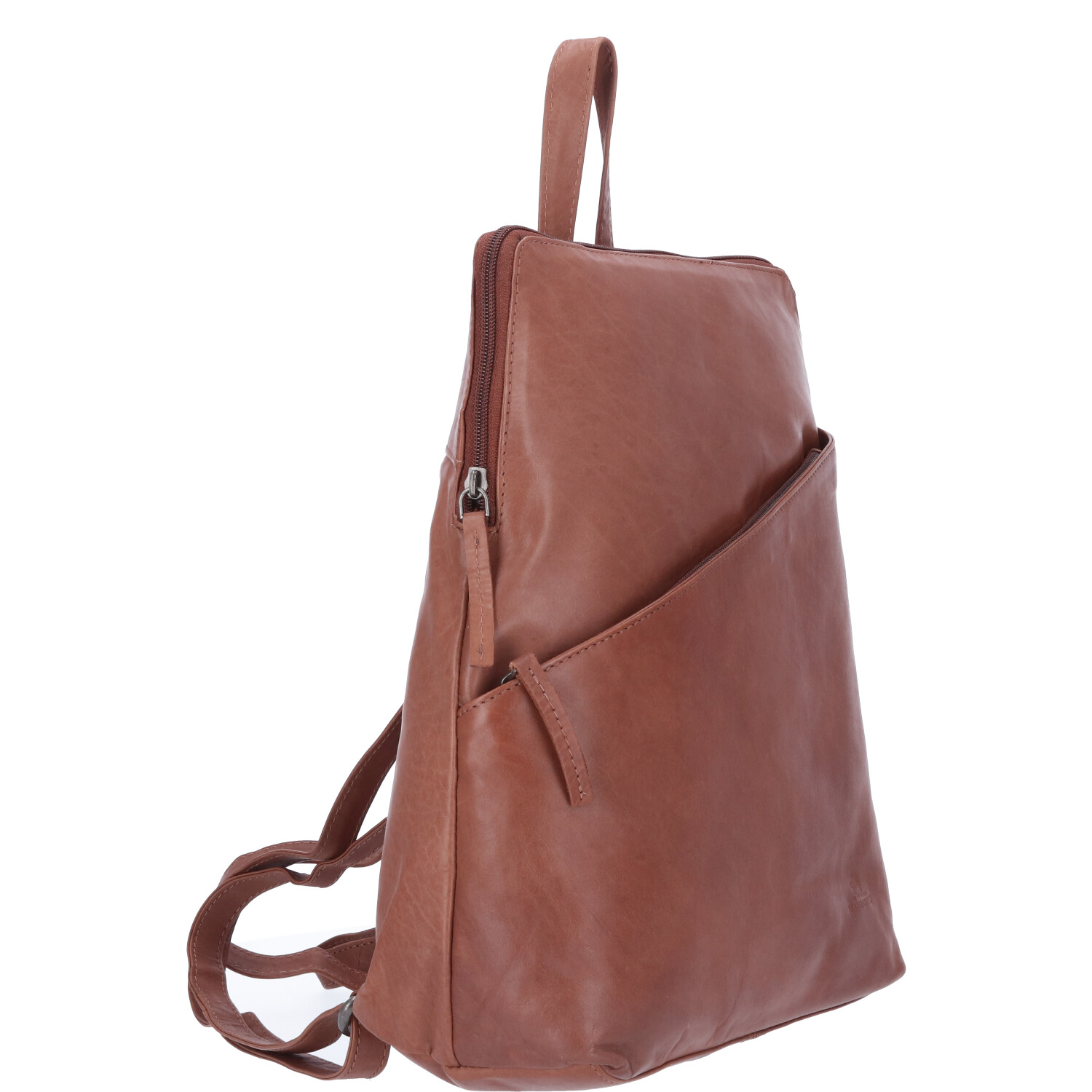 The Skandinavian Brand Damen Leder Rucksack  Cognac Abbildung 3