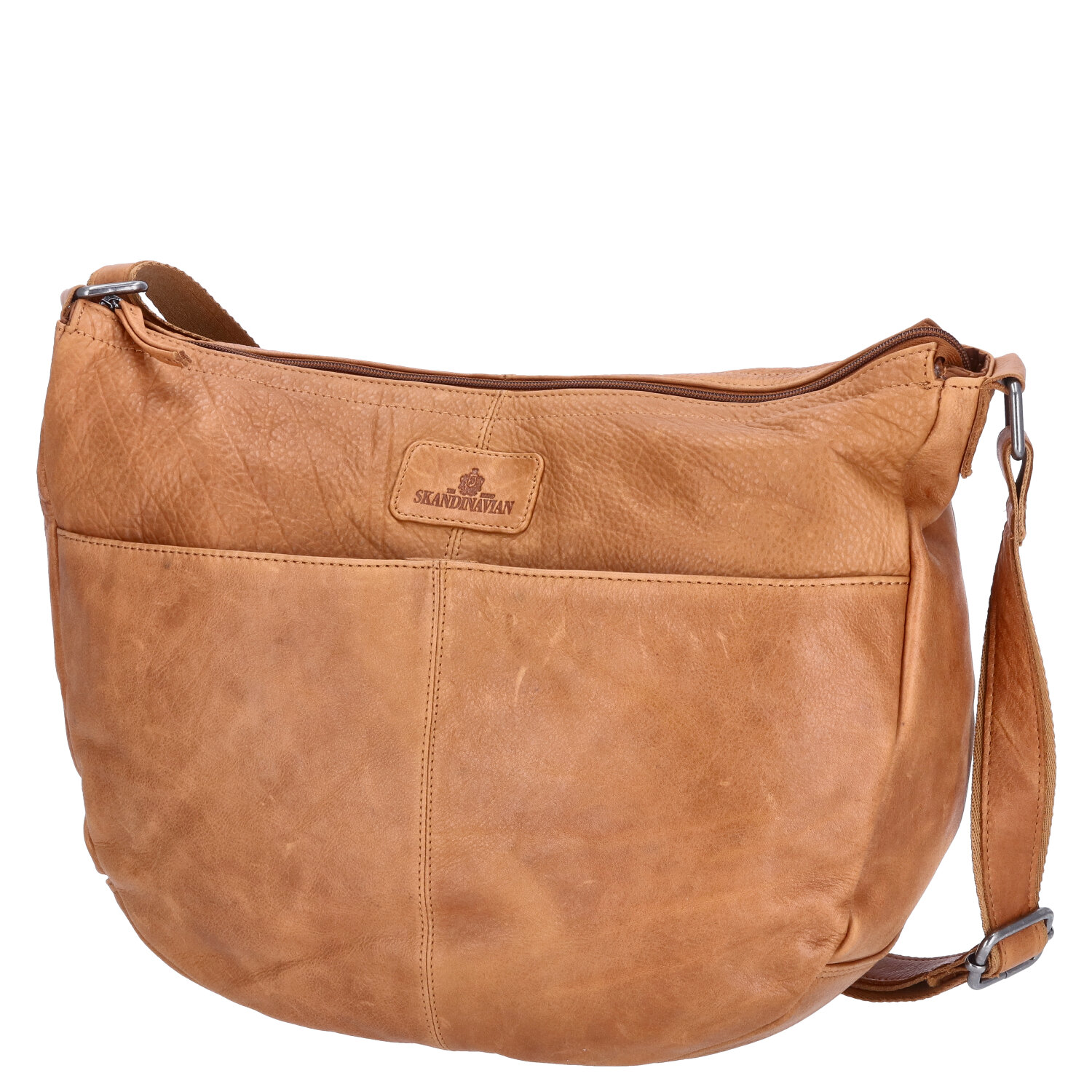 The Skandinavian Brand Leder Umhängetasche  Cognac