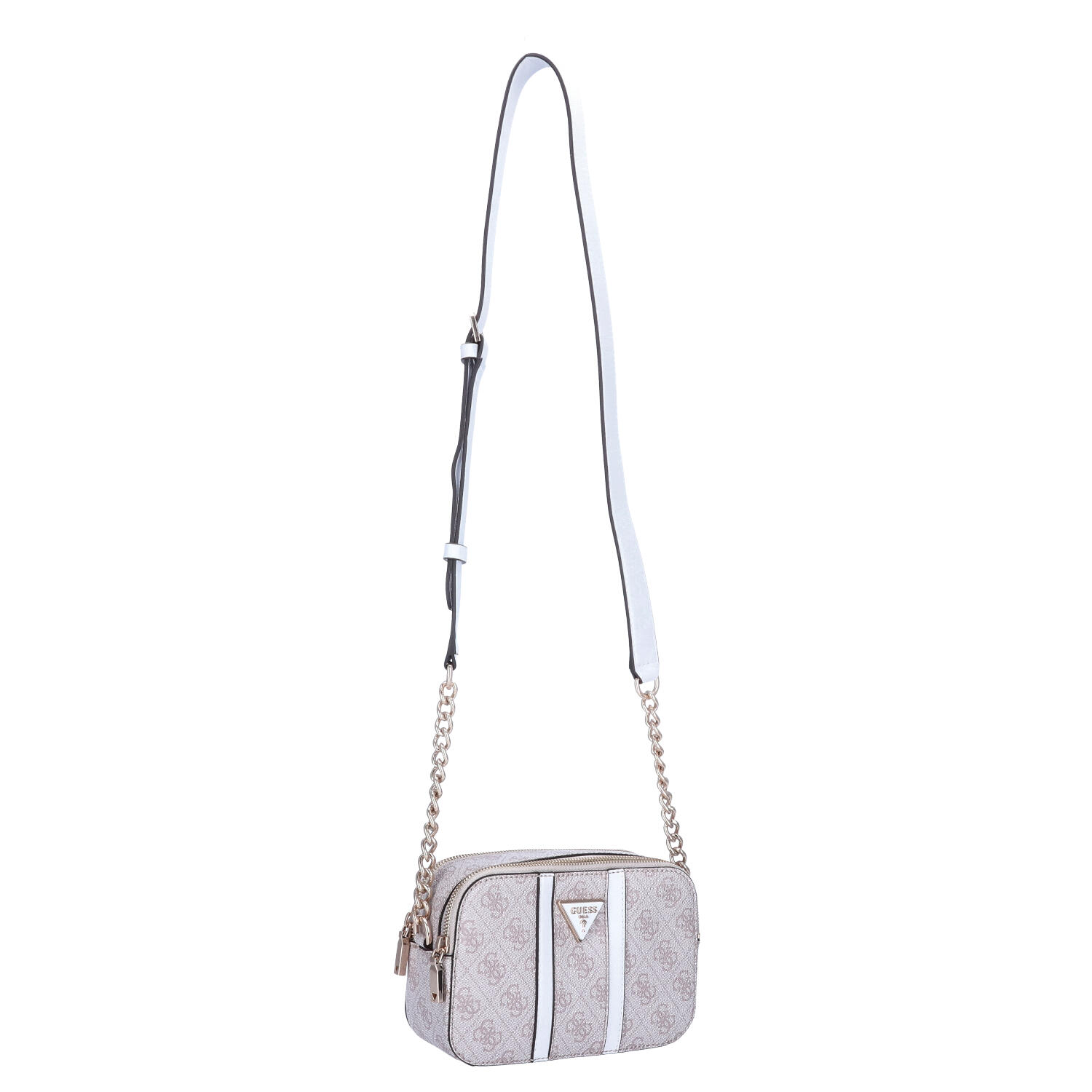 GUESS Damen Umhängetasche Noreen Dove Logo Abbildung 5