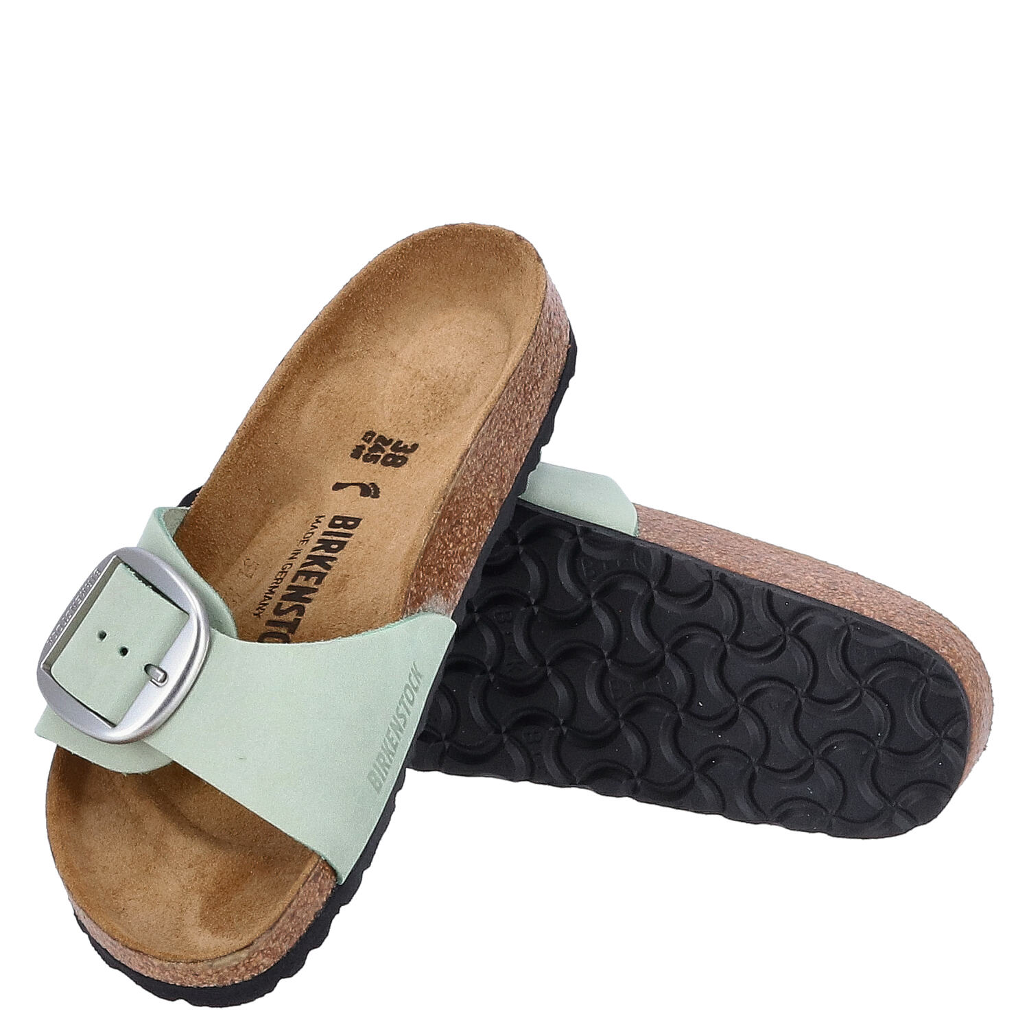 Birkenstock Sandalen Größe 38 Madrid Big Buckle Matcha   Abbildung 1