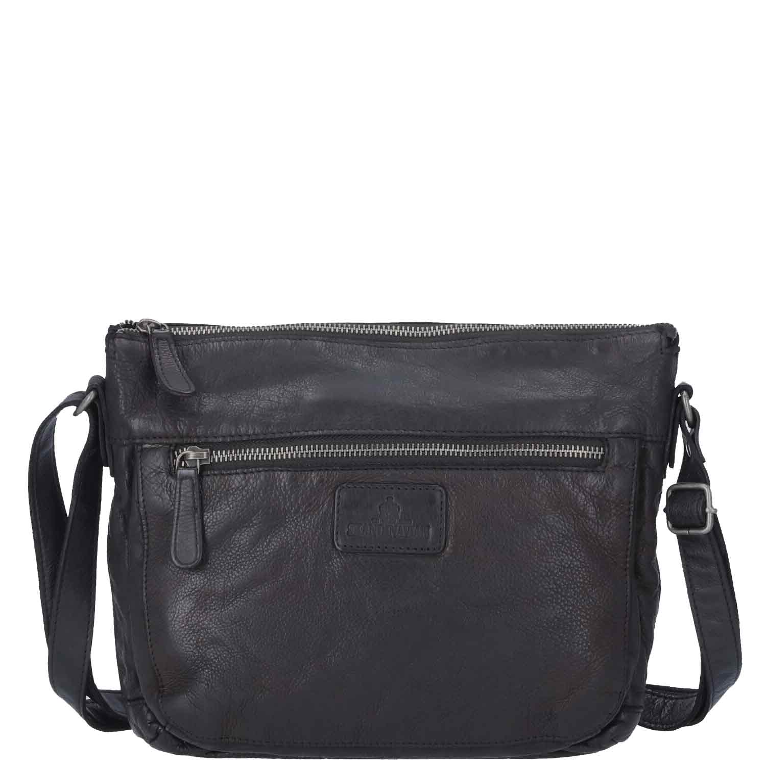 The Skandinavian Brand Damen Ledertasche  schwarz