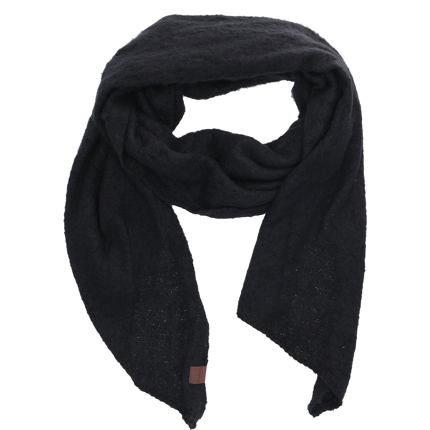 Antonio Damen Strick Schal Bouclé  Black