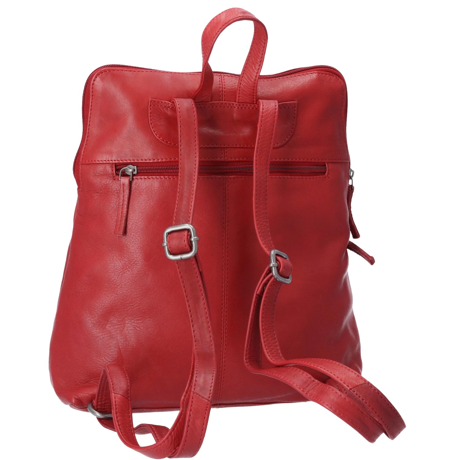 The Skandinavian Brand Lady Backpack Washed Nappa rot