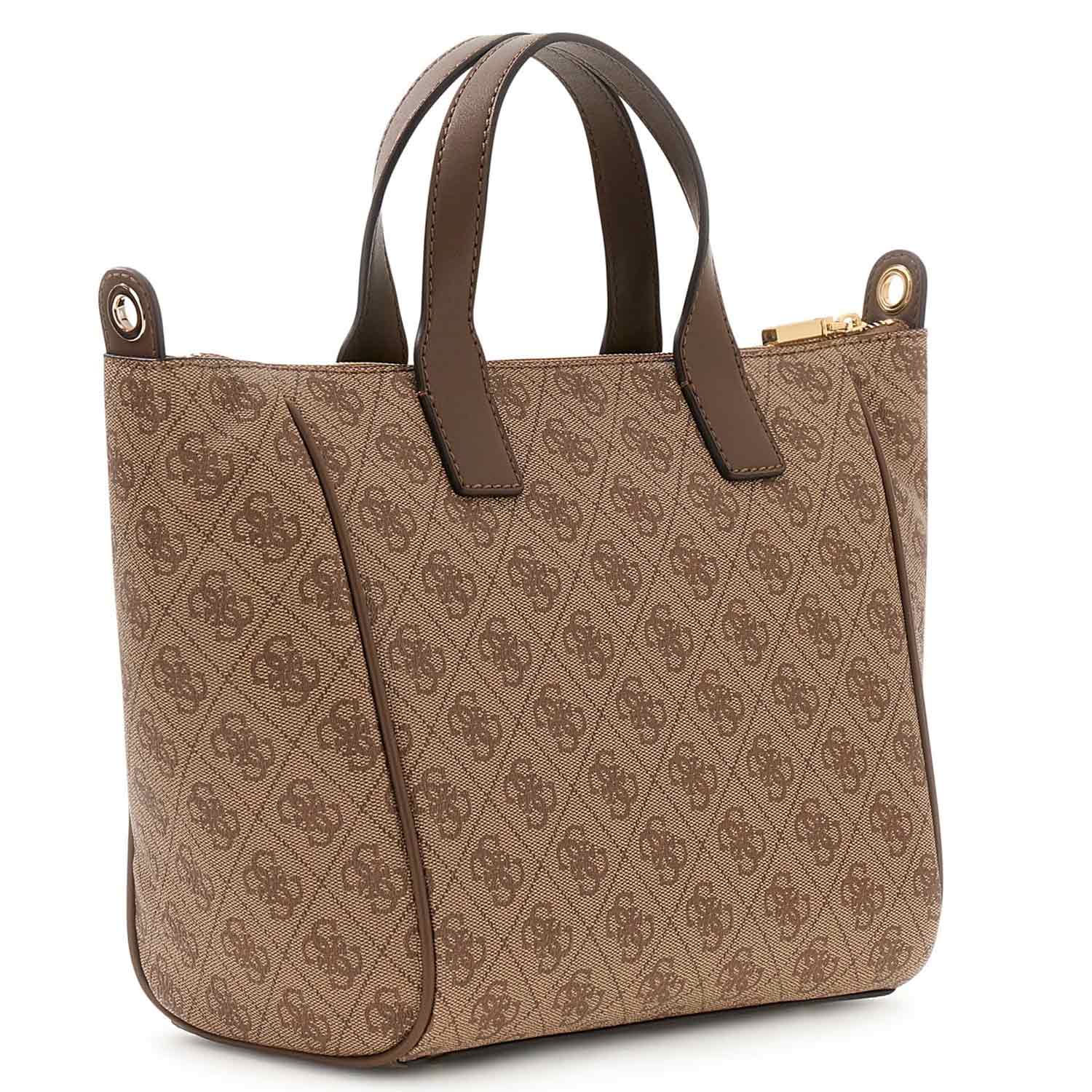 GUESS Handtasche Follie Small Tote Latte Logo Abbildung 2