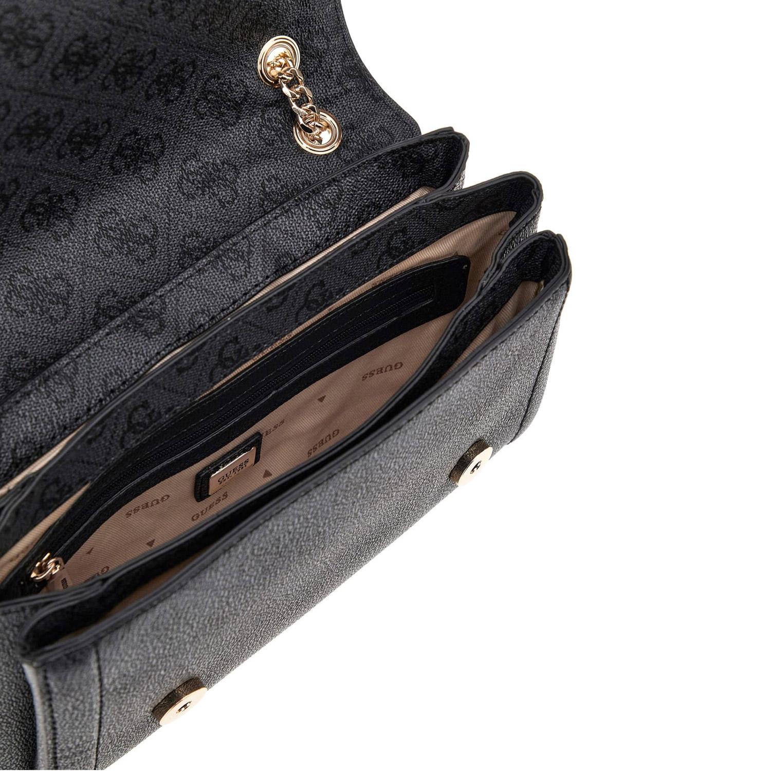 GUESS Umhängetasche Noelle II Coal Logo Abbildung 3