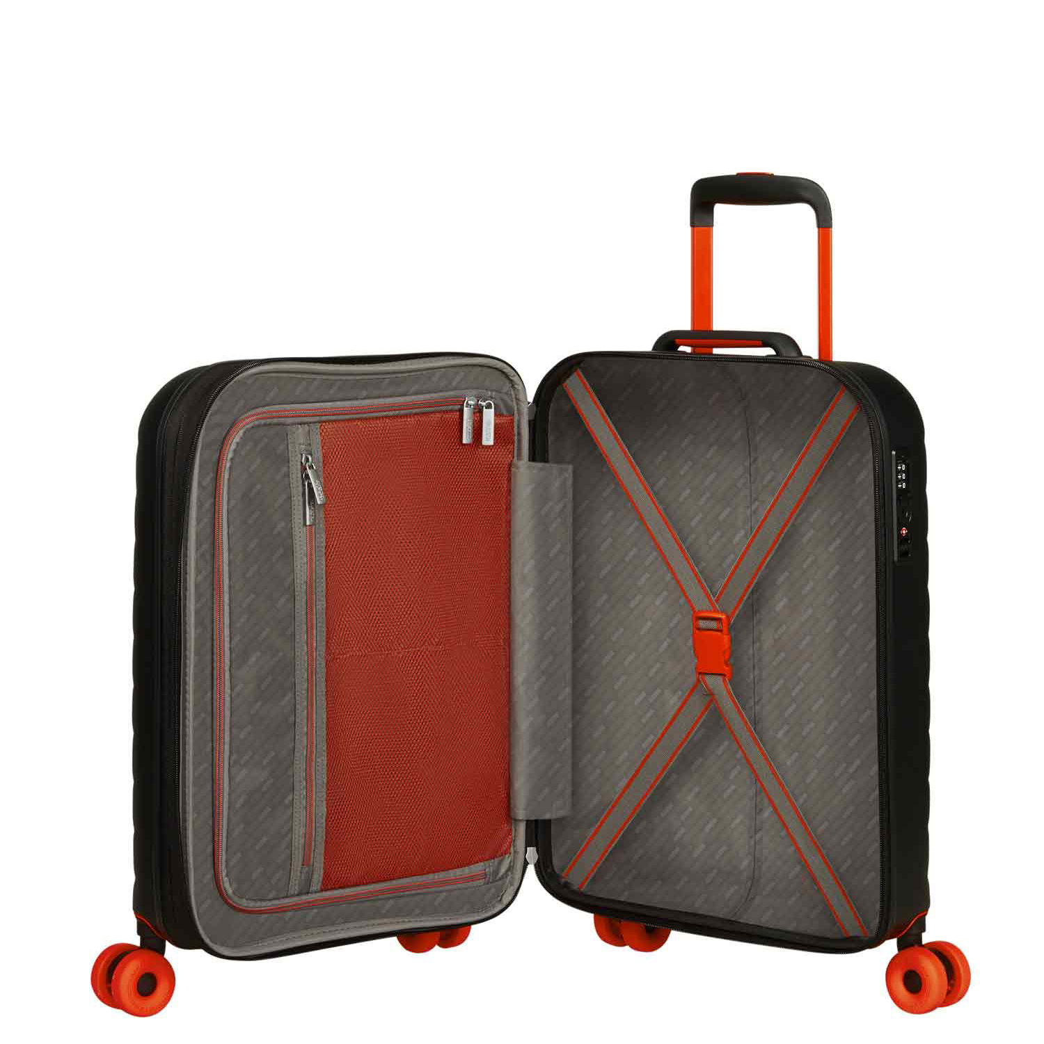 American Tourister 4 Rollen Spinner 55cm EXP. Neovibe True black Abbildung 7