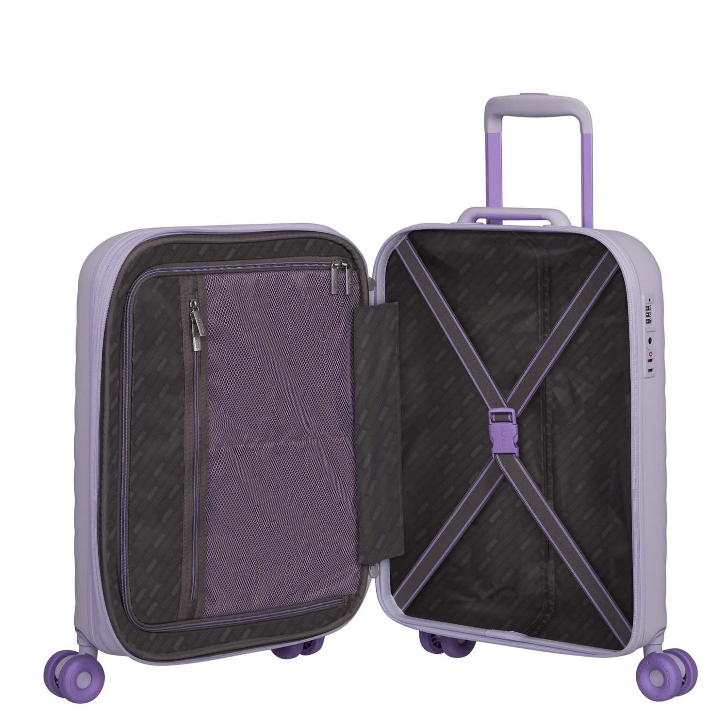 American Tourister 4 Rollen Spinner 55cm EXP. Neovibe Fresh lilac Abbildung 7