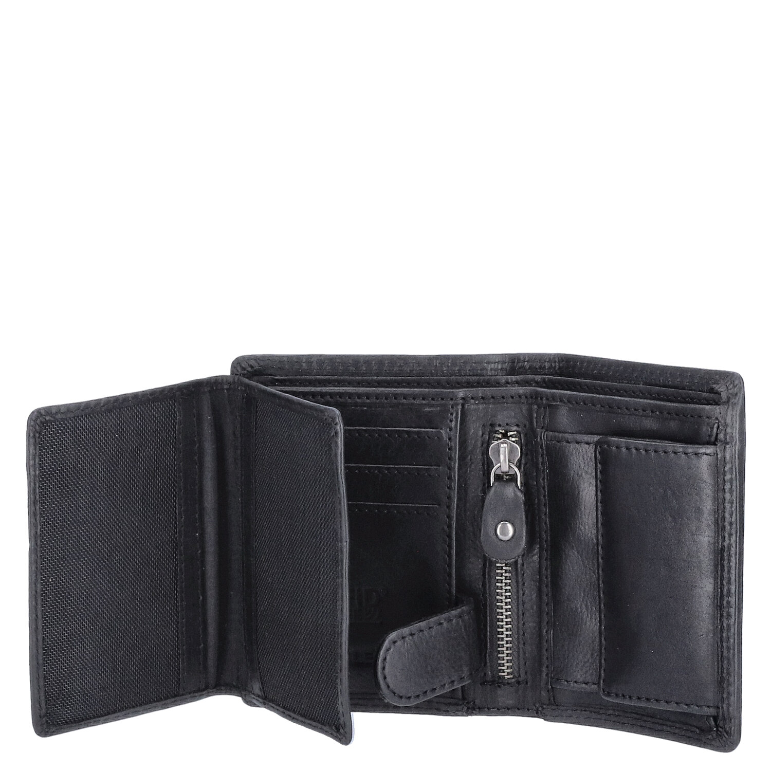 The Skandinavian Brand Herren Lederbörse hoch klein  Black Abbildung 5