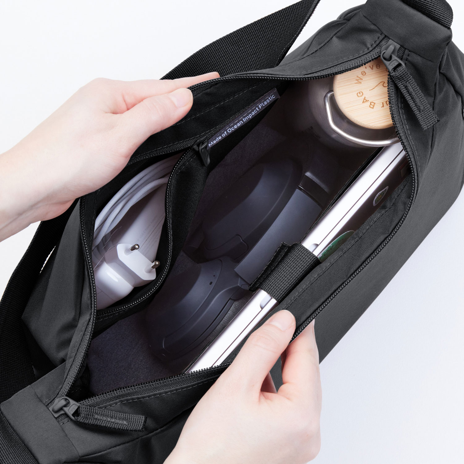 Got Bag Schultertasche Square Bag black monochrome Abbildung 4