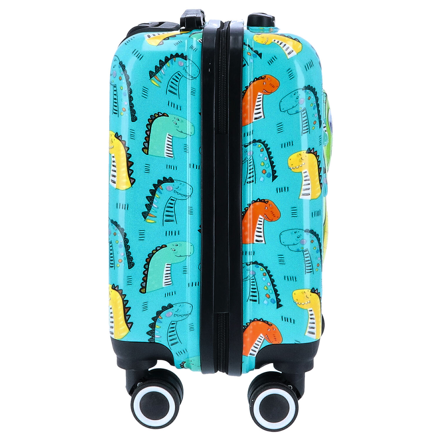 TheTrueC Kindertrolley 4 Rollen Dino  grün Abbildung 5