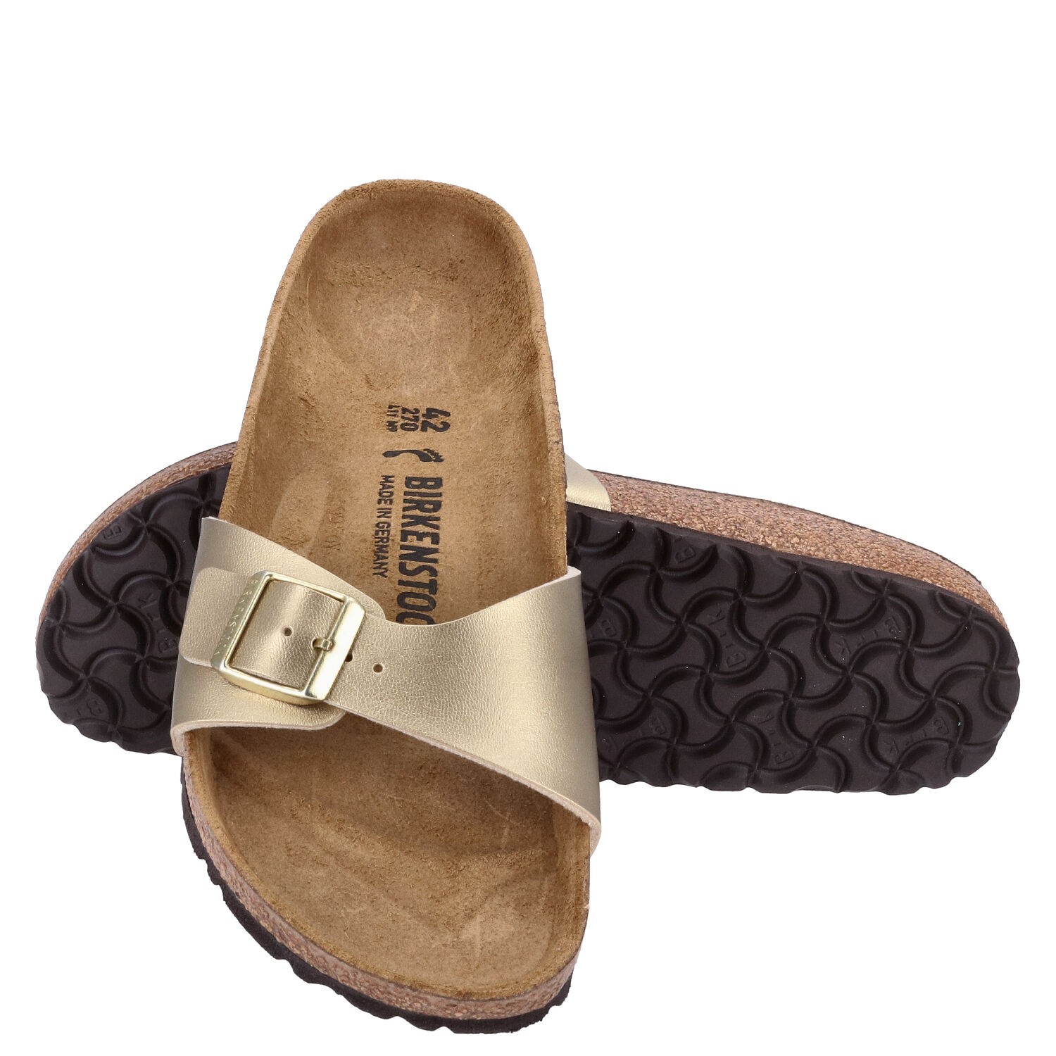 Birkenstock Sandalenn Größe 42 Madrid BS gold  