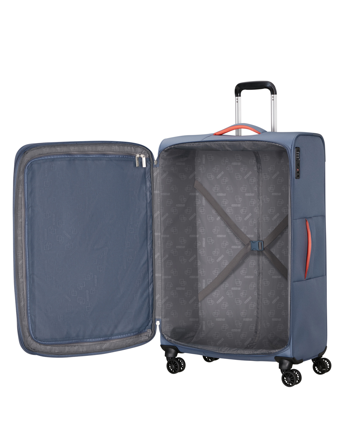 American Tourister Trolley mit 4 Rollen 78,5 cm Cloudrider stone Blue Abbildung 6