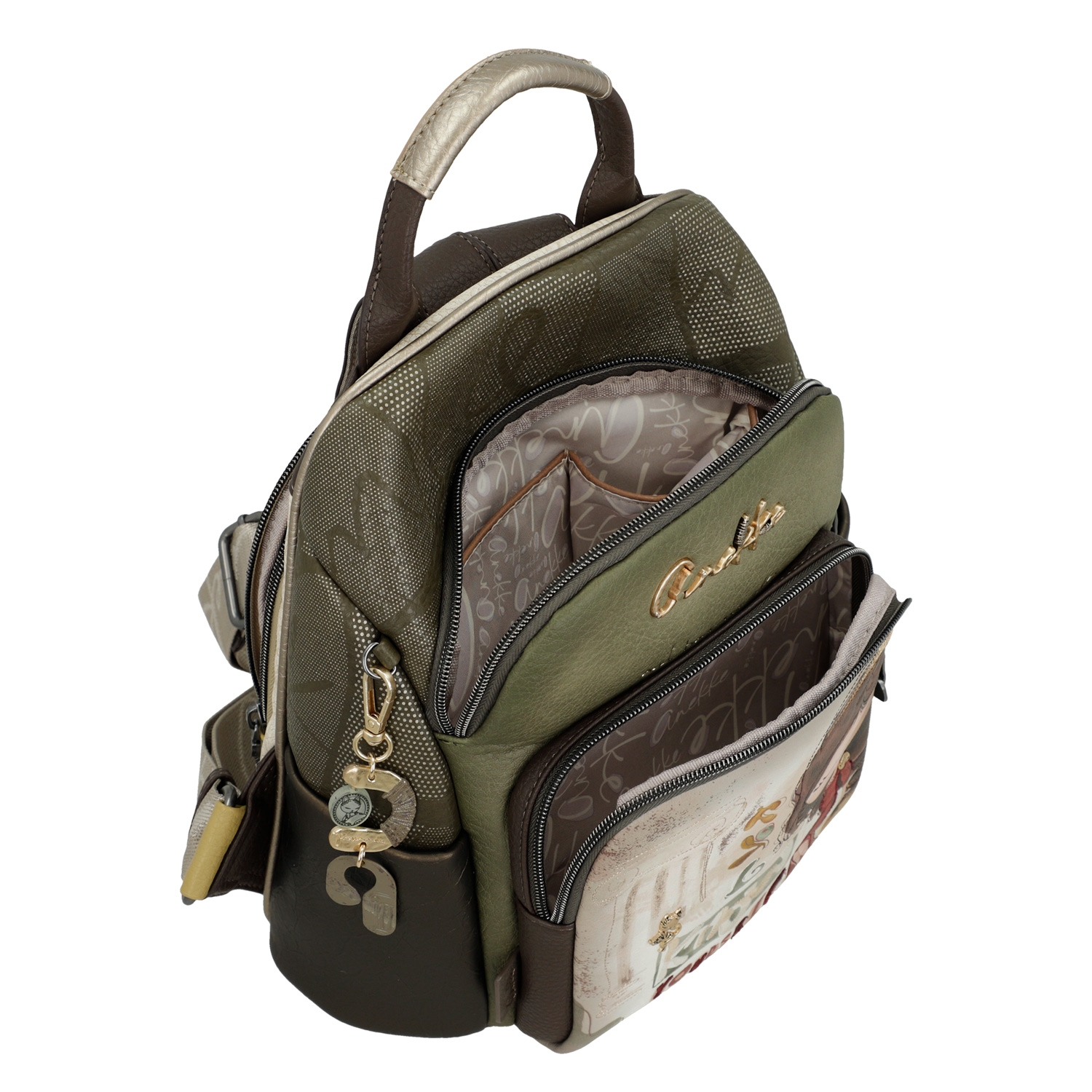 Anekke Damen Rucksack Mochila Sintetico multicolor Abbildung 5