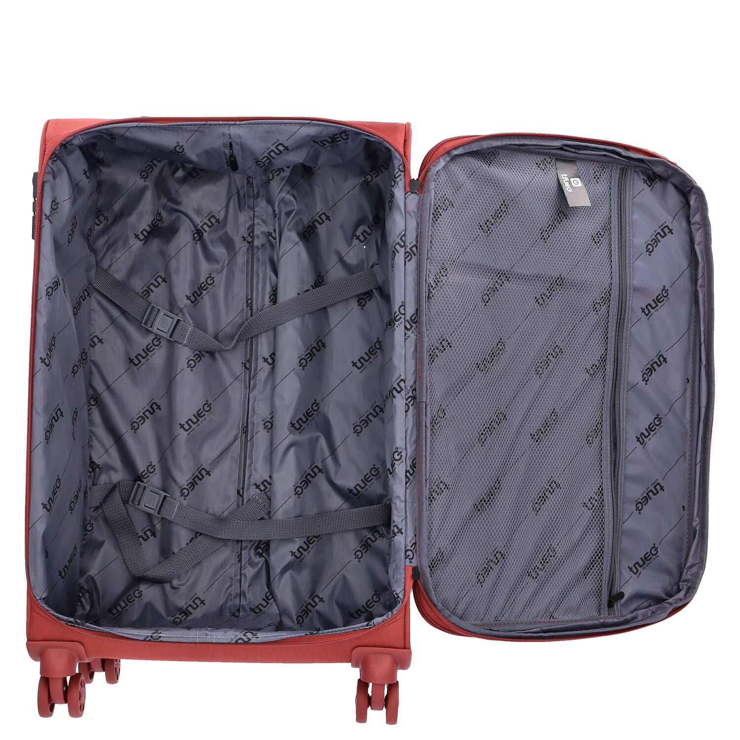 TheTrueC 4 Rollen Trolley 3er Set S/M/L Bordeaux rust Abbildung 6