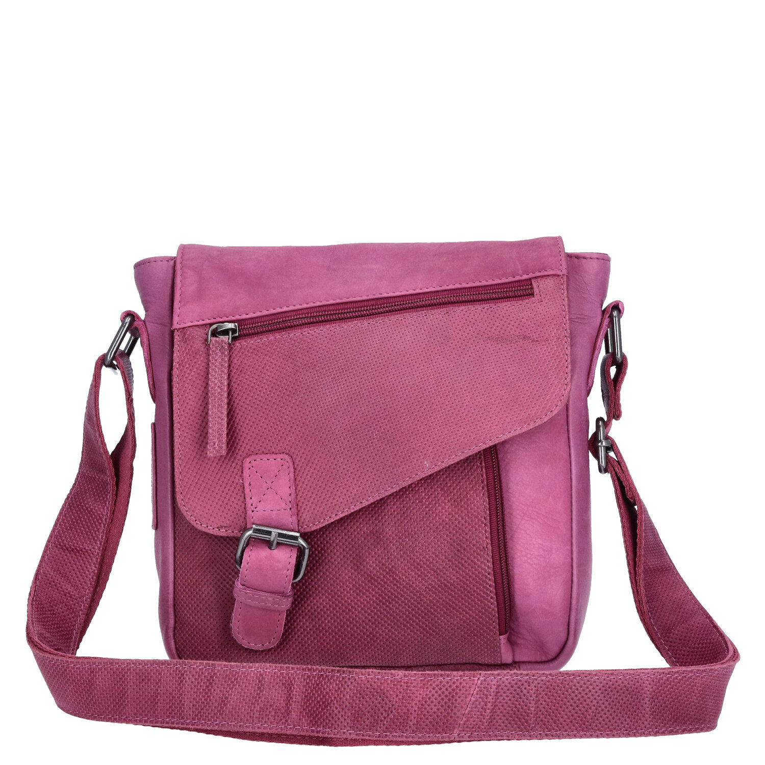 The Skandinavian Brand Damen Leder Schultertasche  Purple Abbildung 4