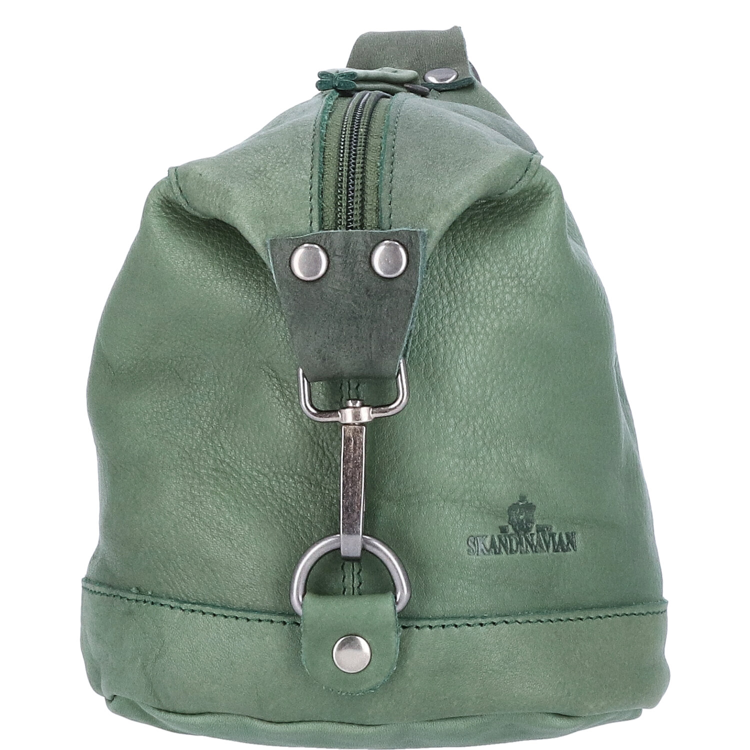 The Skandinavian Brand Mini Leder Rucksack  grün