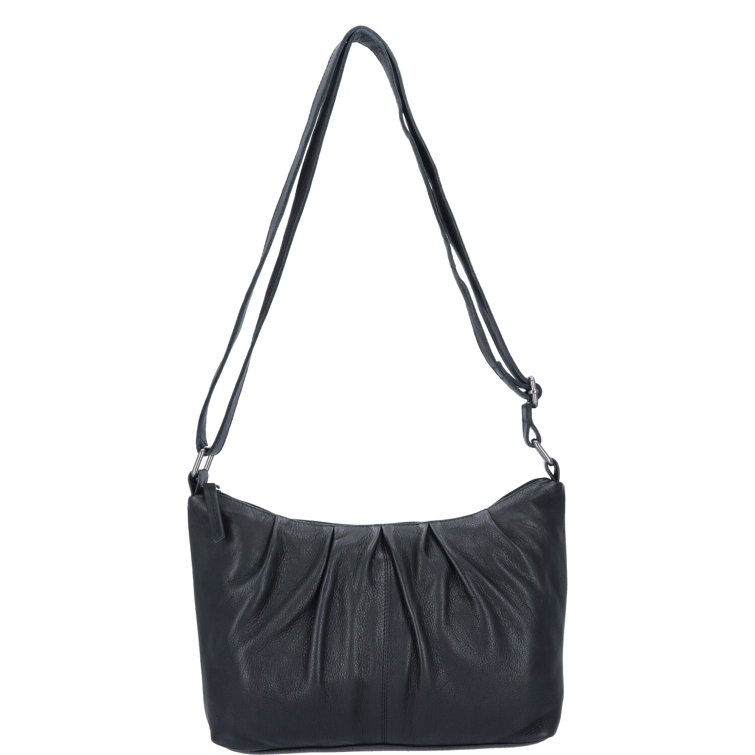 The Skandinavian Brand Damen Ledertasche, Schultertasche  schwarz Abbildung 6