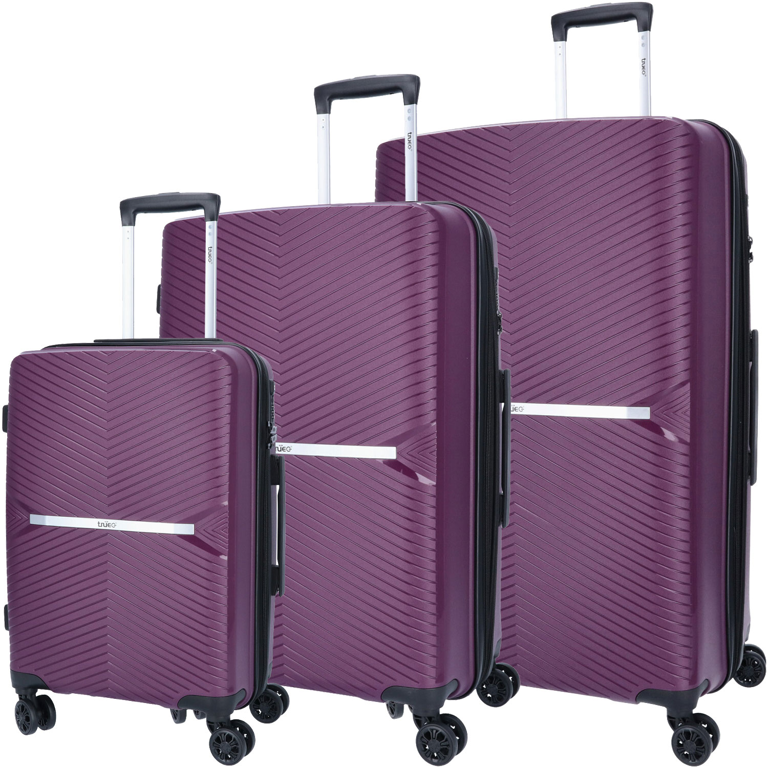TheTrueC 4-Rad Trolley Set S/M/L Venedig plum