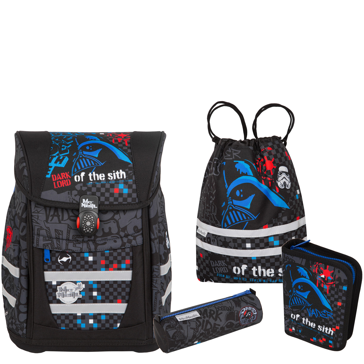 McNeill Schulranzen-Set TENERIS 4-teilig Star Wars Darth Vader 