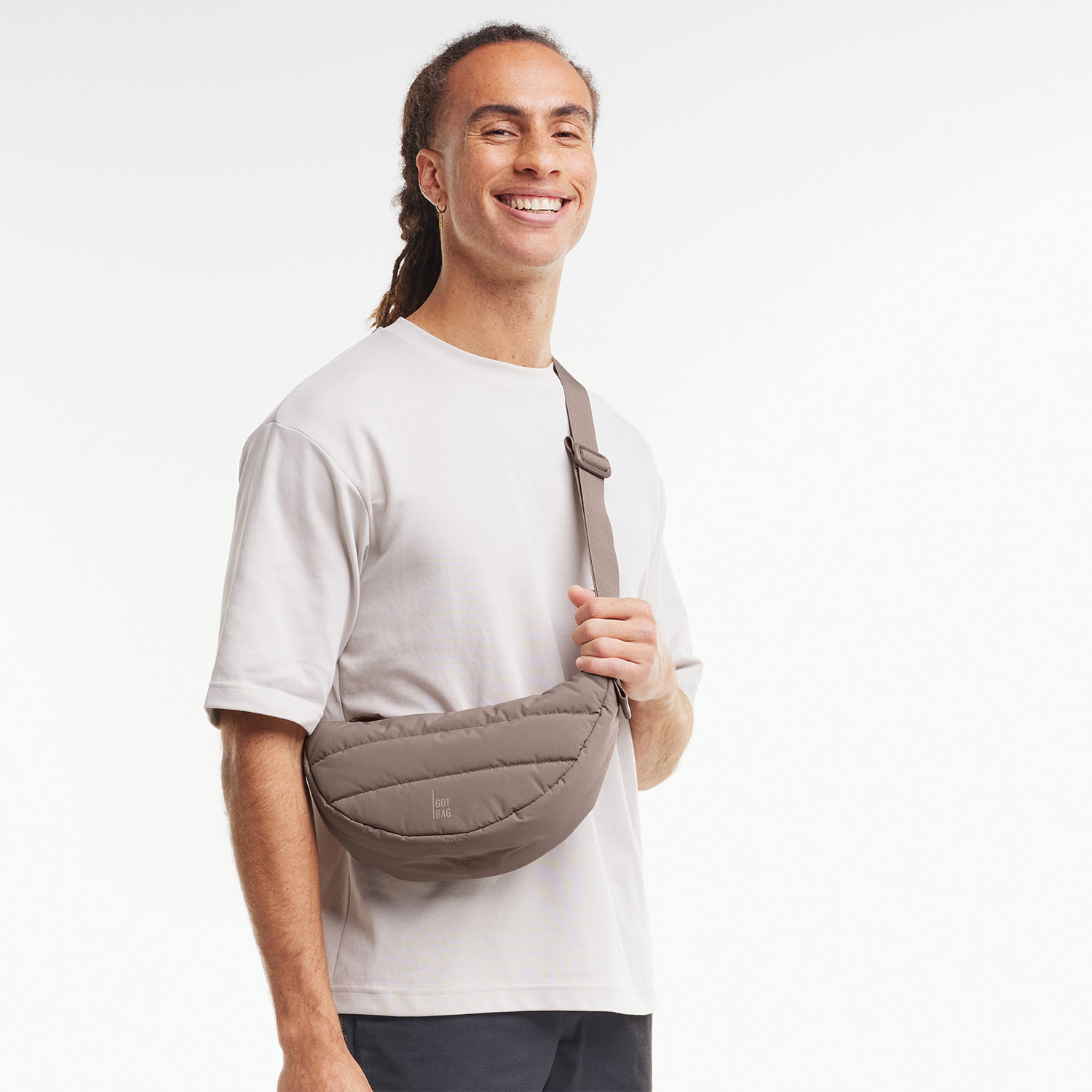 Got Bag Umhängetasche Puffer Moon Bag Small monochrome oyster Abbildung 6