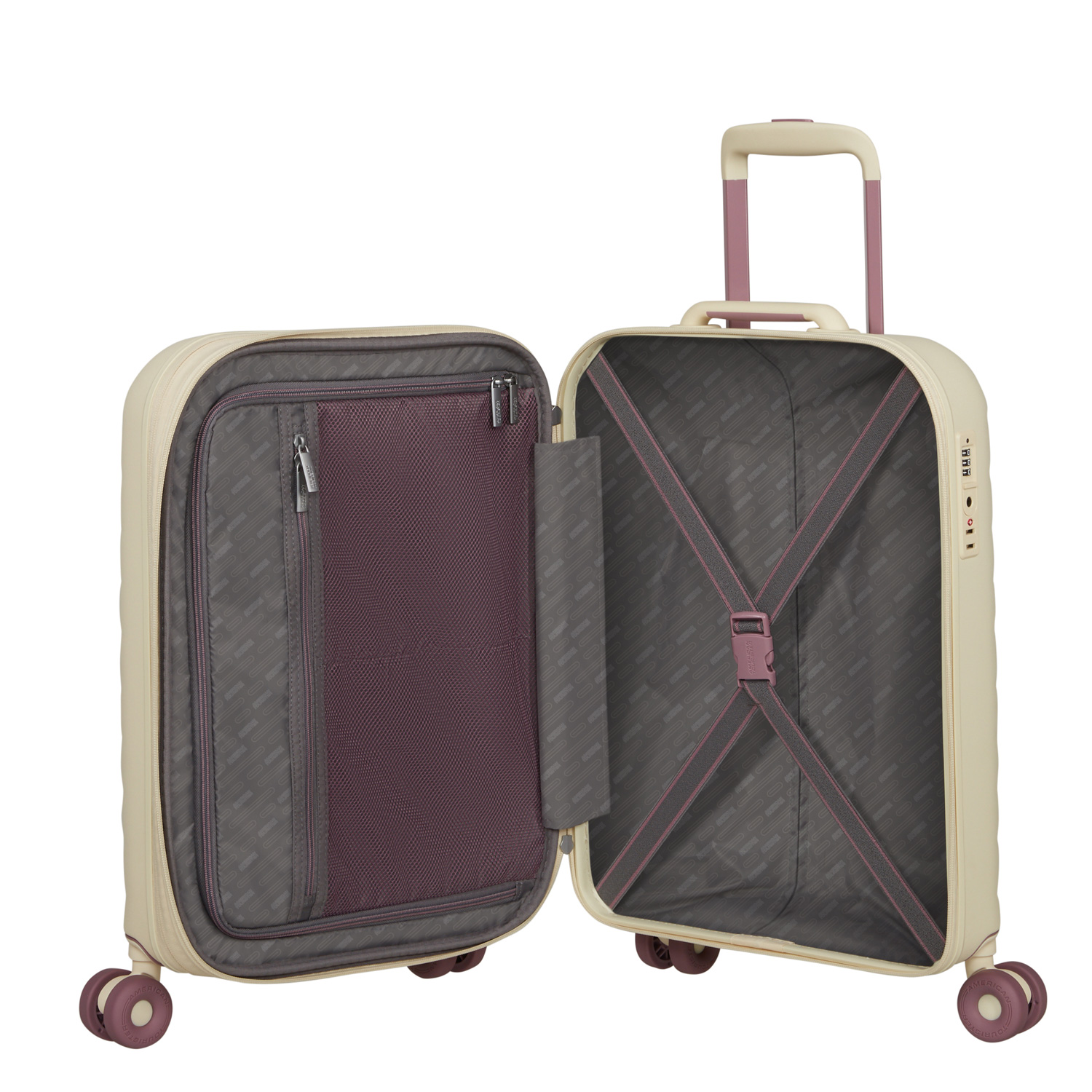 American Tourister 4 Rollen Spinner 55cm EXP. Neovibe Summer Sand Abbildung 7
