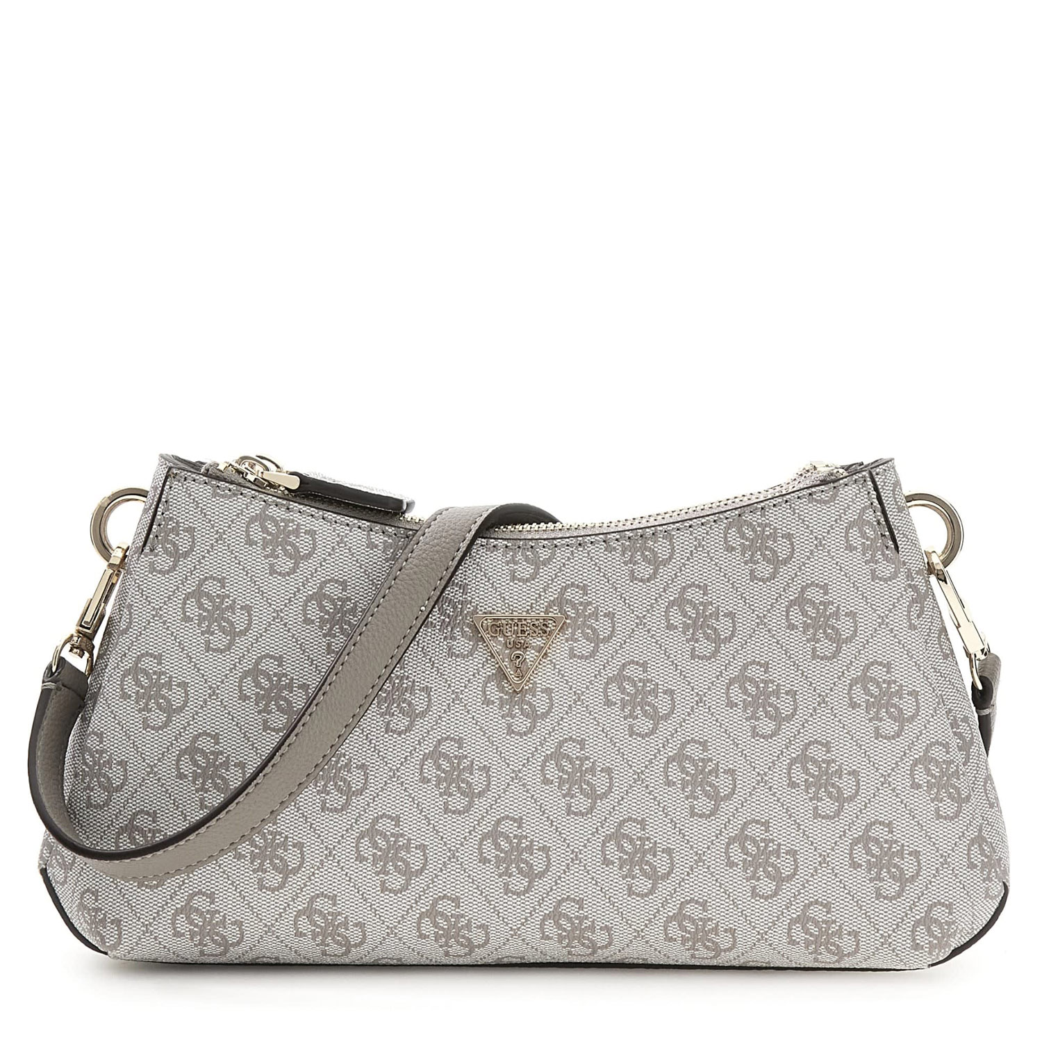 GUESS Umhängetasche Noelle II Dark Taupe Logo Abbildung 5